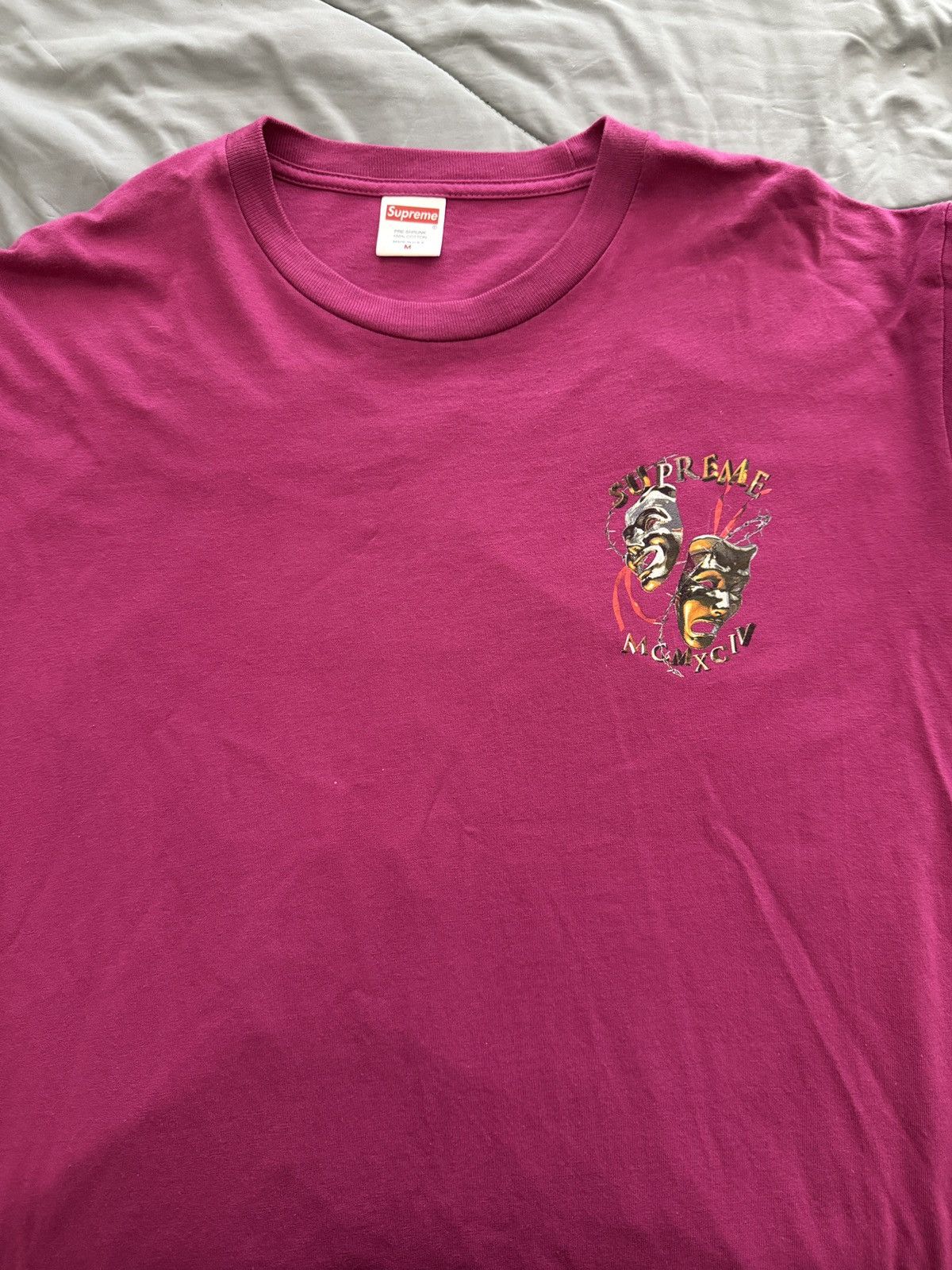 Supreme Supreme T-Shirt Laugh Now Magenta Size US M / EU 48-50 / 2 - 1 Thumbnail