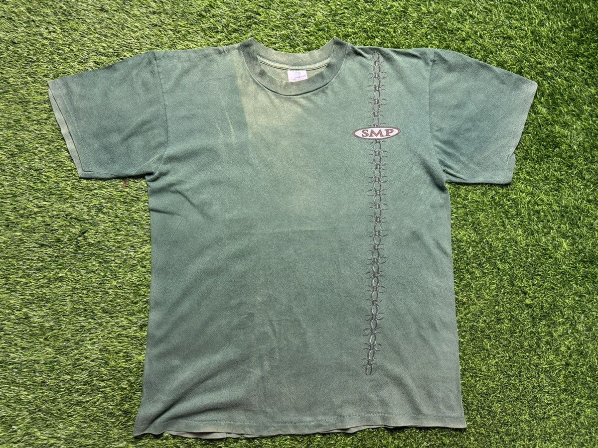 image of Skategang x Vintage Smp - Vintage Skateboard Tee in Green, Men's (Size Large)