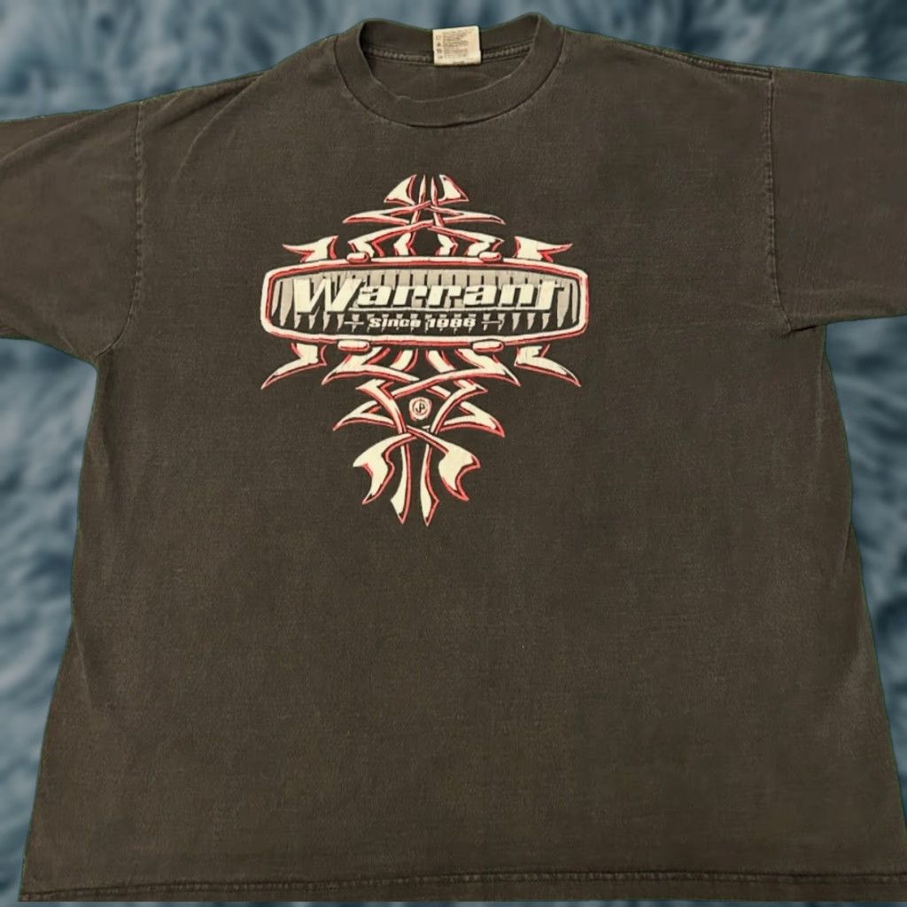 Vintage VINTAGE Rock Warrant Band Tee 90s 1998 VTG Shirt XL Mens Black Short Sleeve Shirt Mens XL Rock Band USA 90s Size US XL / EU 56 / 4 - 1 Thumbnail