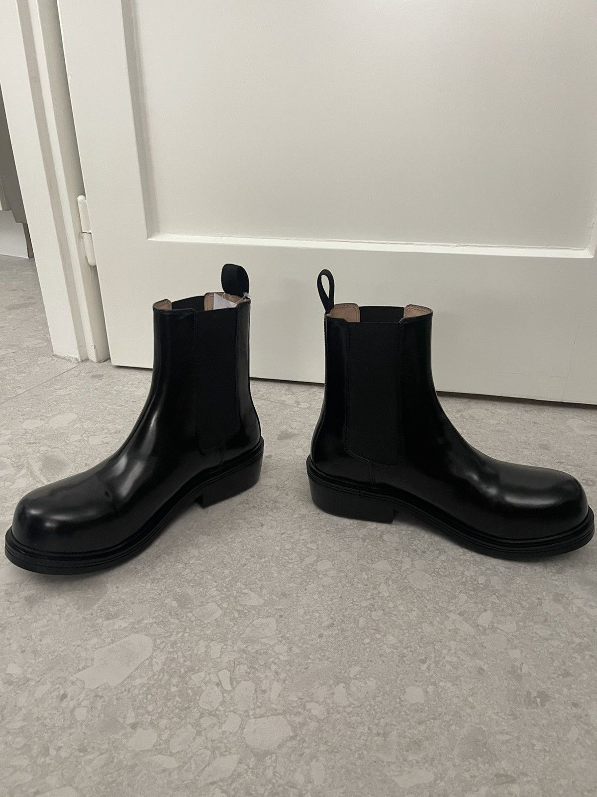 Bottega Veneta Fireman Ankle Boots Brushed Vinyl Size US 12 / EU 45 - 3 Thumbnail