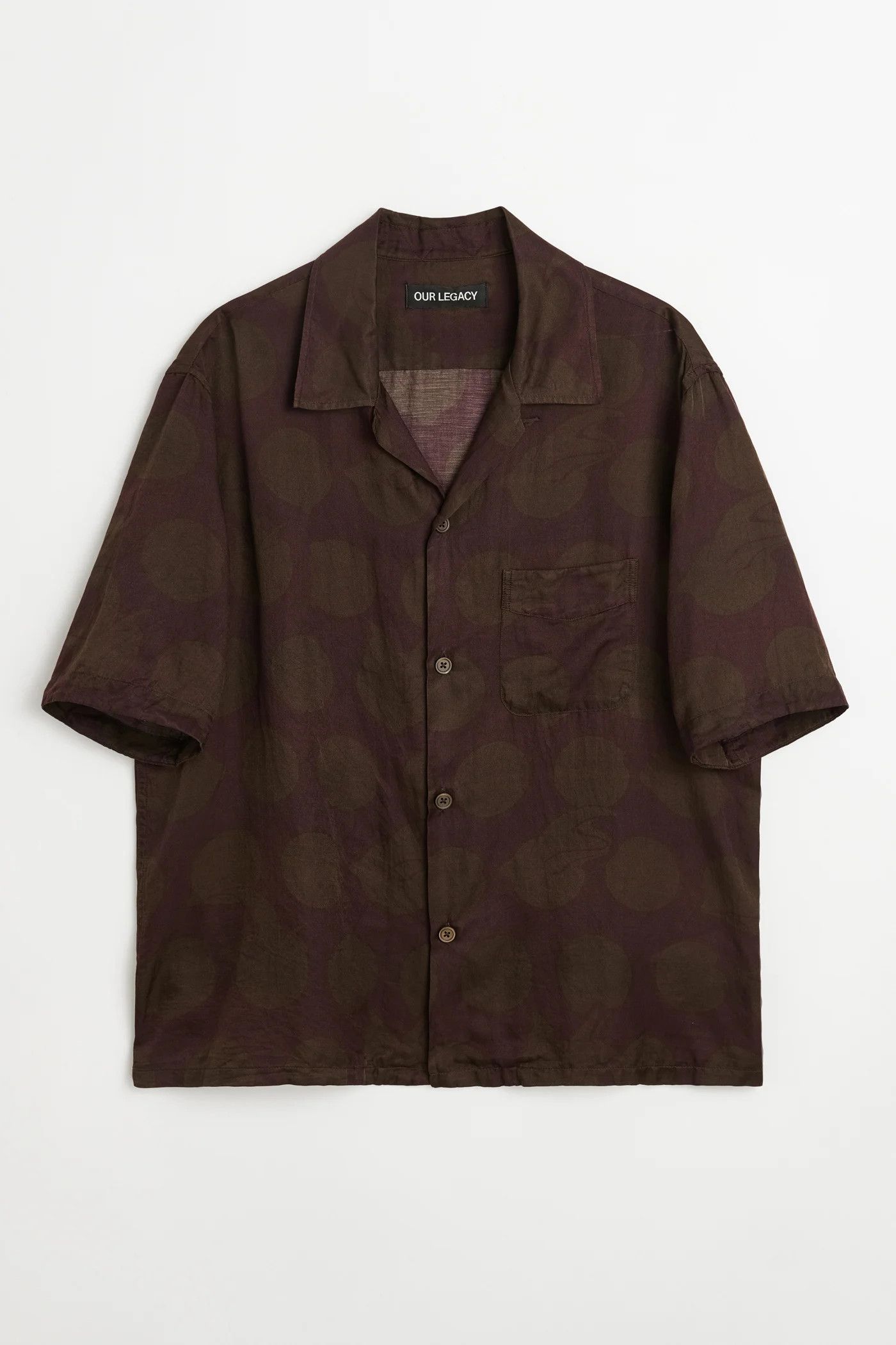 Our Legacy HEUSEN SHIRT SHORTSLEEVE Dotted Print Cotton Silk Size US M / EU 48-50 / 2 - 1 Thumbnail