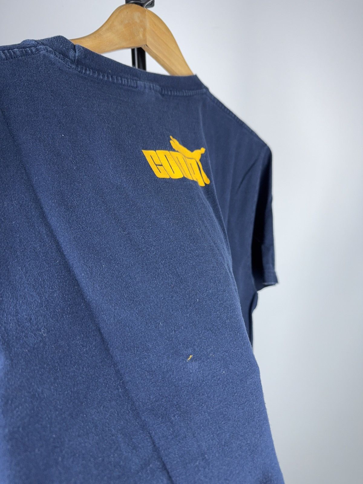 Puma Vintage 00s Funny Humour COMA Puma Graphic T-Shirt Navy Blue Size US M / EU 48-50 / 2 - 11 Thumbnail