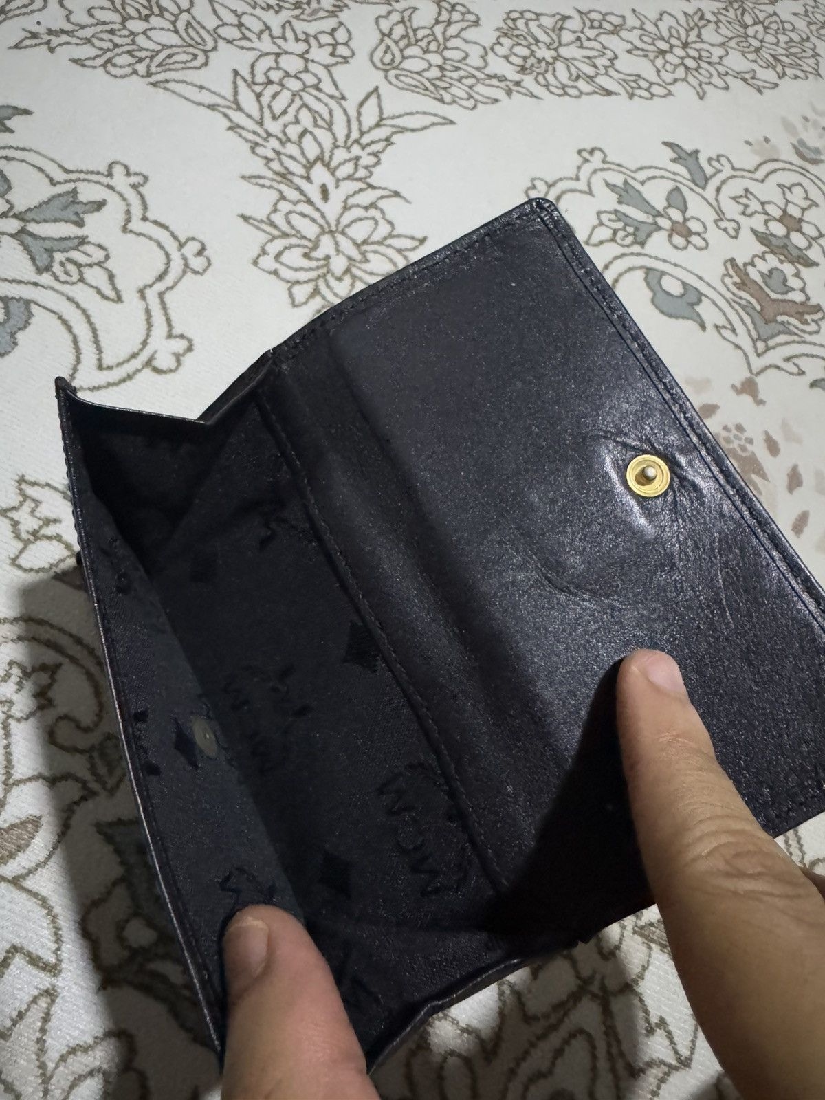 MCM × Vintage VTG MCM Munchen Monogram Bifold Medium Size Size ONE SIZE - 3 Thumbnail