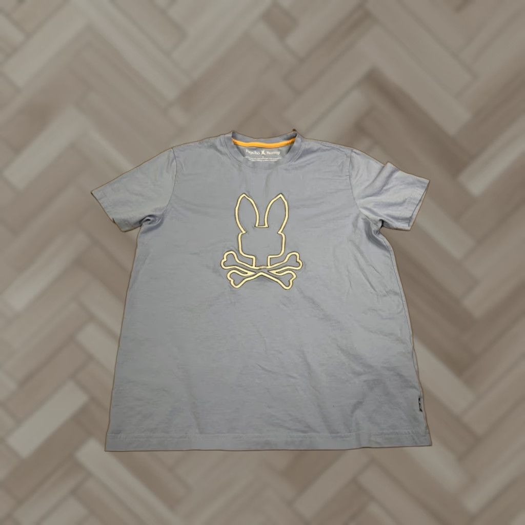 Psycho Bunny Psycho Bunny Shirt Mens 5 Blue Embroidered Logo Casual Crew Neck Size US S / EU 44-46 / 1 - 1 Thumbnail