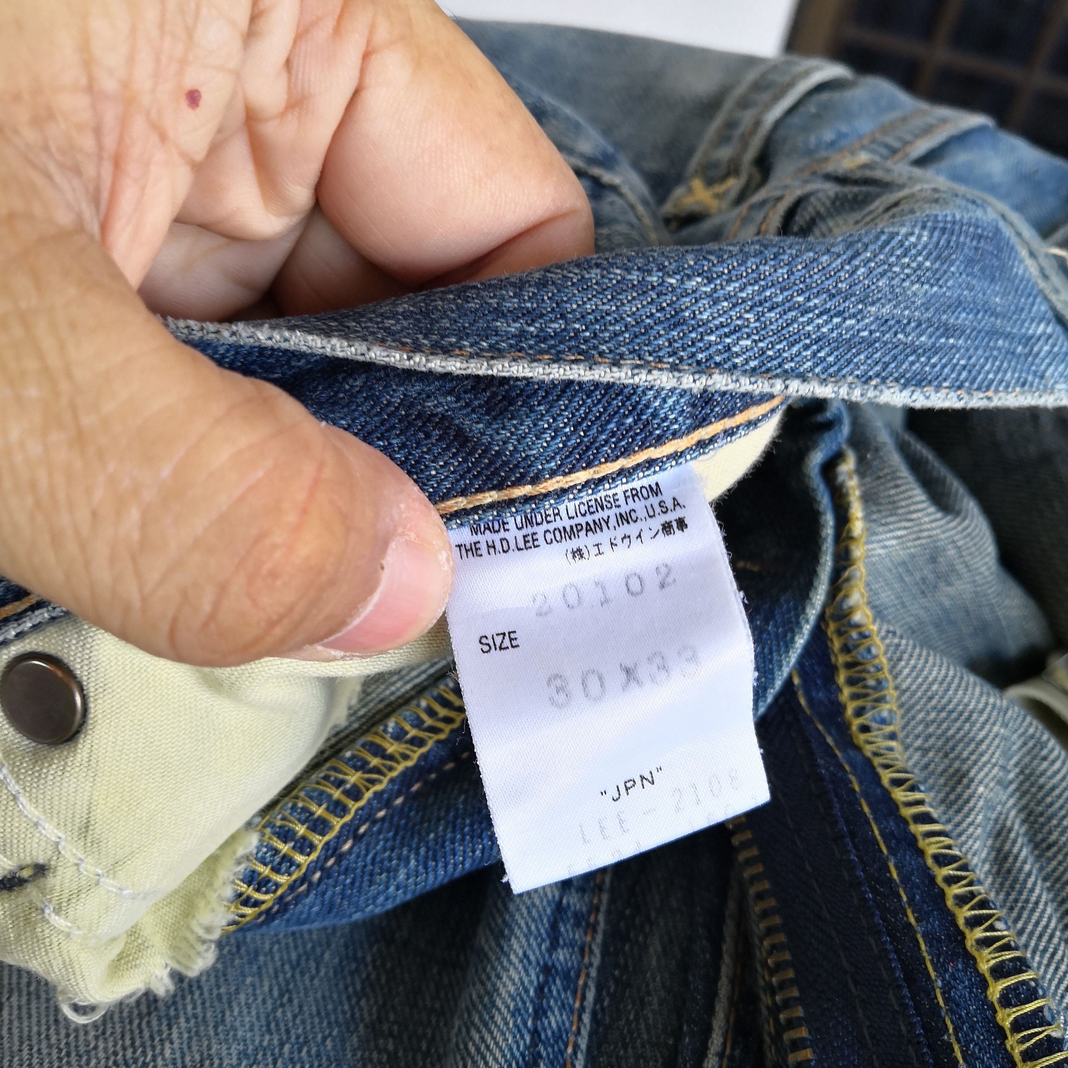 Lee Vintage 80s Lee Denim Lee Distressed Jeans Lee Rusty Pants Size US 30 / EU 46 - 9 Thumbnail