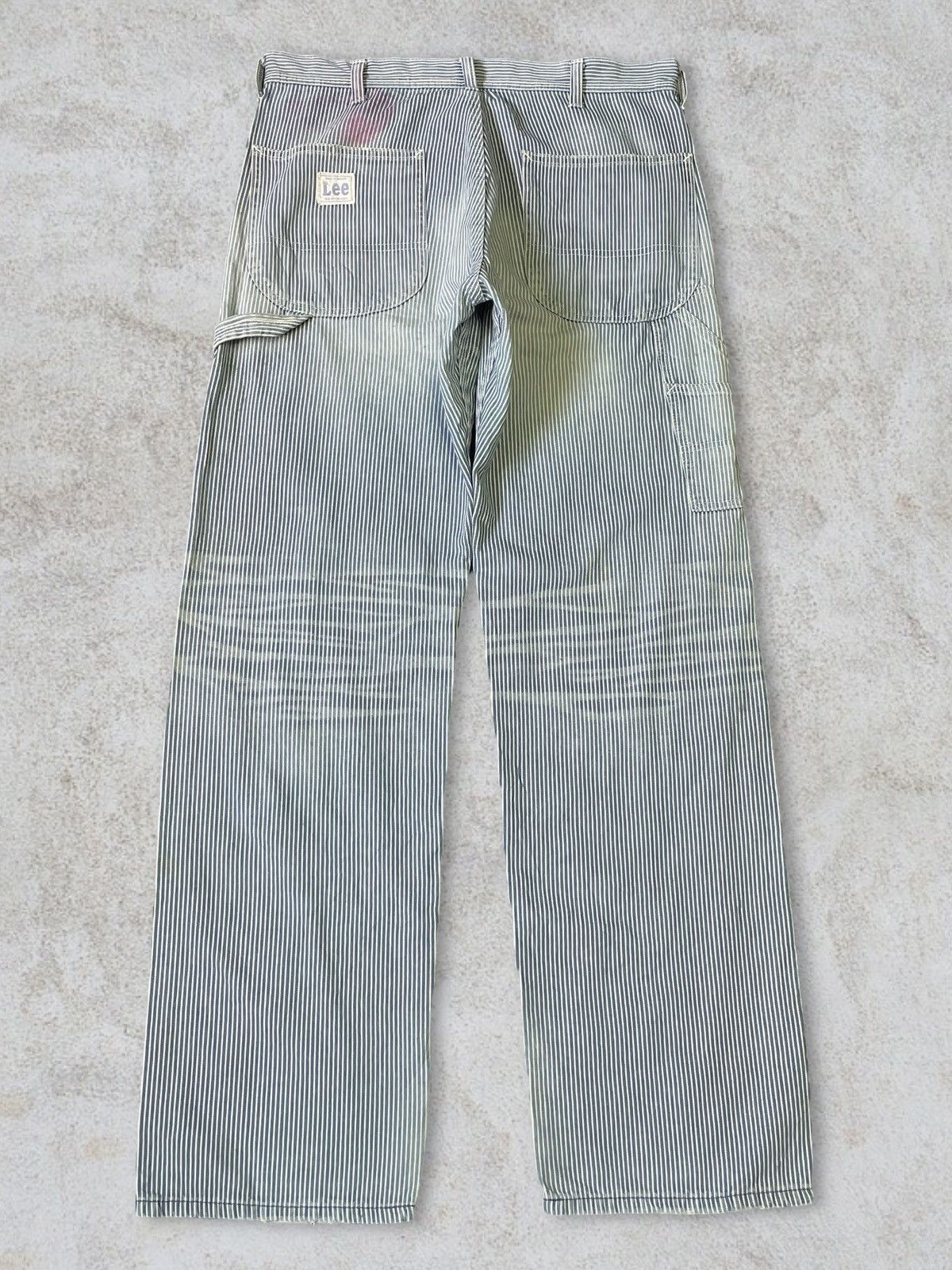 Lee Vintage Lee Hickory Iconic Railroad Carpenter Loose Jeans Size US 33 - 8 Thumbnail