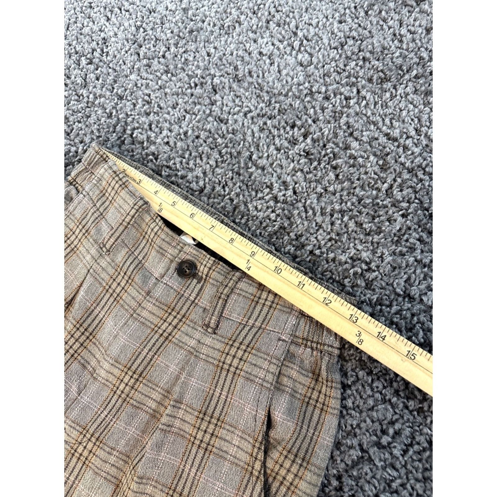 Madewell Madewell Pants Plaid Check Wide-Leg Crop 26 28 Brown Office Siren Y2K Womens Girls Mens Size 26" / US 2 / IT 38 - 4 Thumbnail
