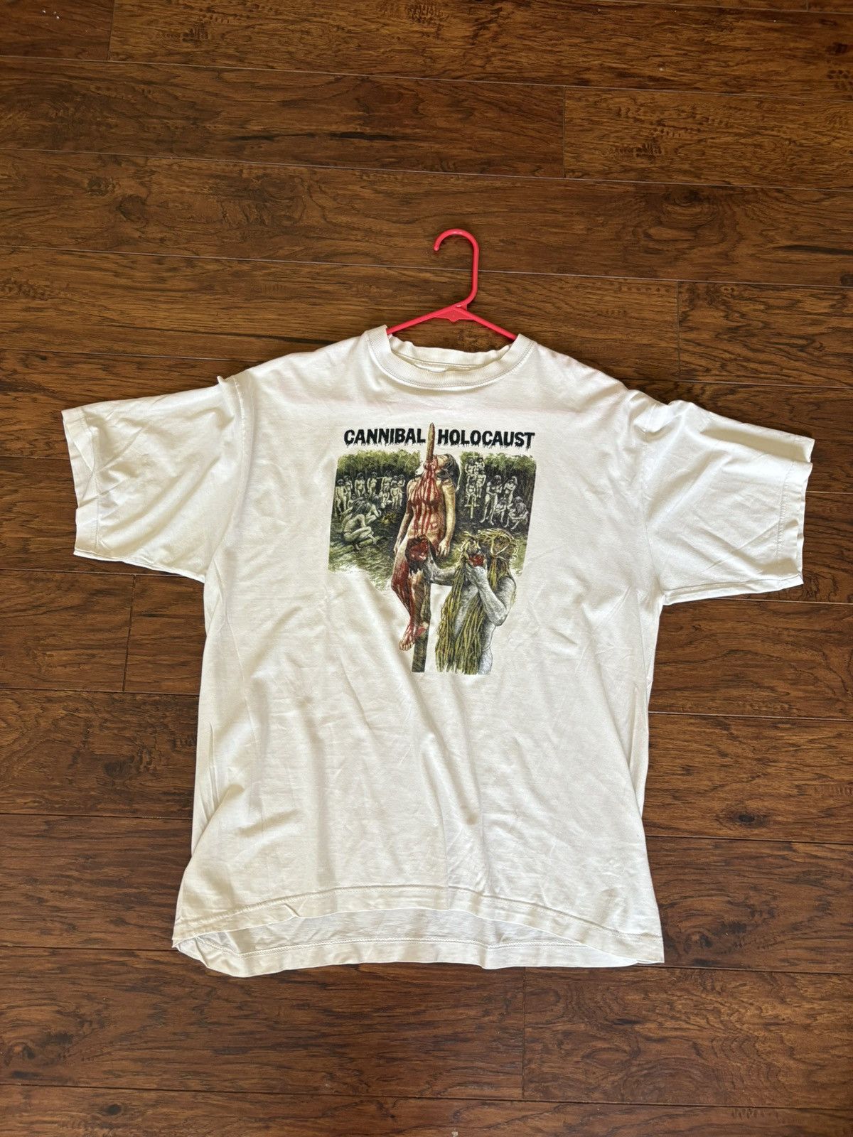 Vintage Original 1980's Cannibal Holocaust Tee Size US XL / EU 56 / 4 - 2 Thumbnail