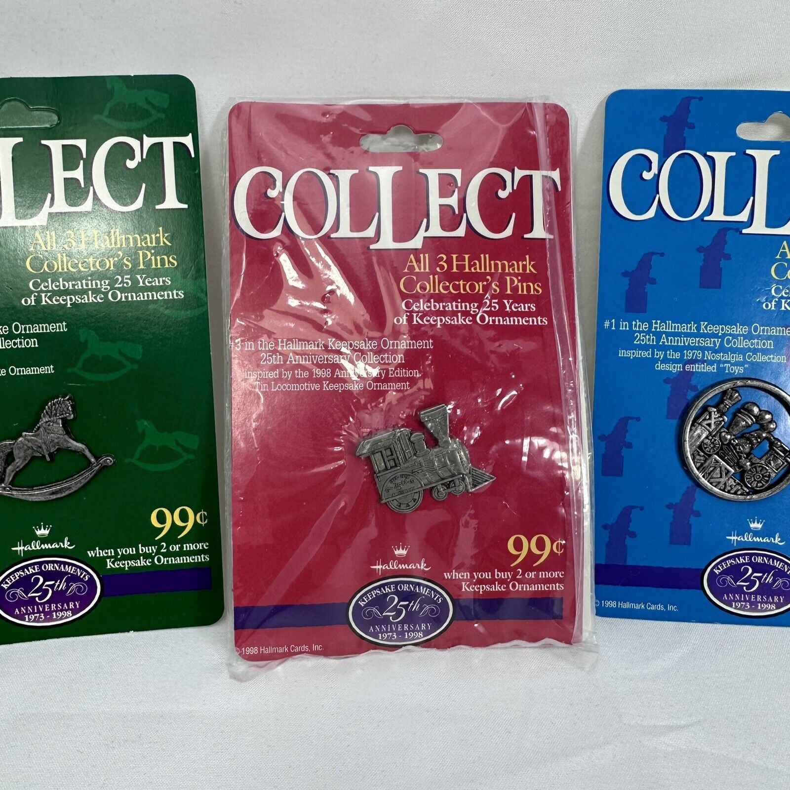 Other VTG 973-1998 Hallmark Collectors Pins 25th Anniversary Set 3 Size ONE SIZE - 4 Thumbnail