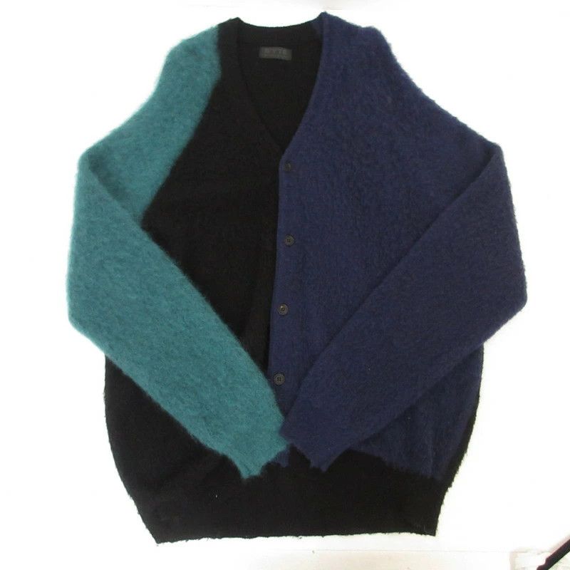 Yohji Yamamoto syte Yohji Yamamoto COLOR PANELING MOHAIR CARDIGAN Size US L / EU 52-54 / 3 - 3 Thumbnail