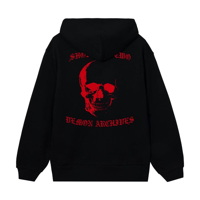 Revenge Revenge Archive Hoodie Red and Black | Grailed