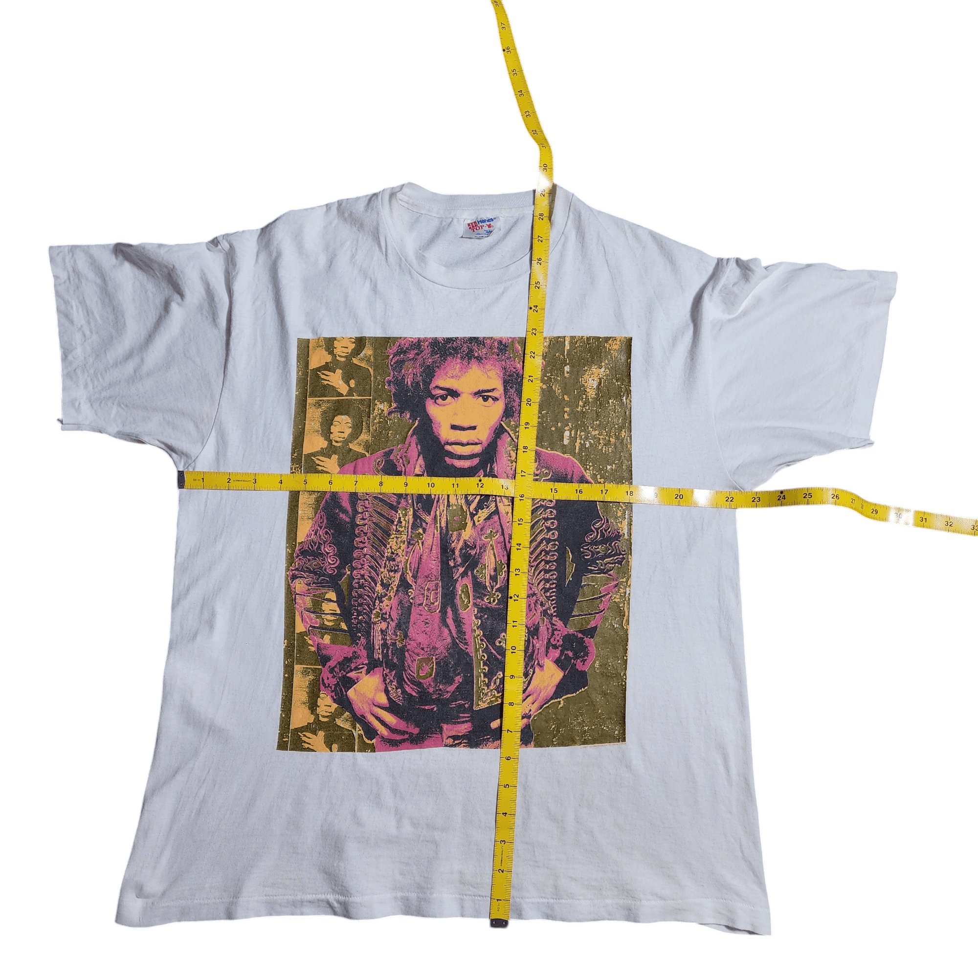 Band Tees × Jimi Hendrix × Vintage Vintage 1992 Jimi Hendrix Gered Mankowitz shirt promo tee Size US L / EU 52-54 / 3 - 8 Thumbnail