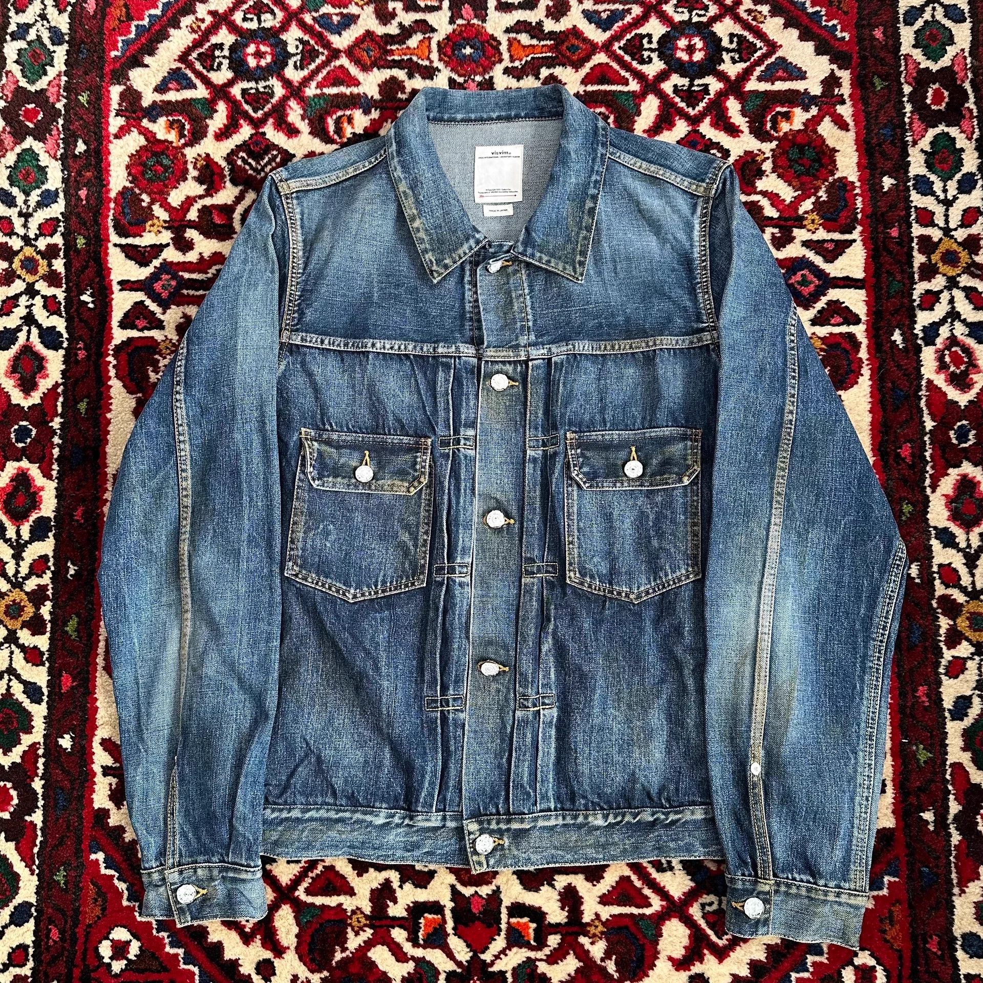 Visvim Visvim 19aw 1000dry Oil Stain Denim Jacket Size 4 Size US XL / EU 56 / 4 - 2 Thumbnail
