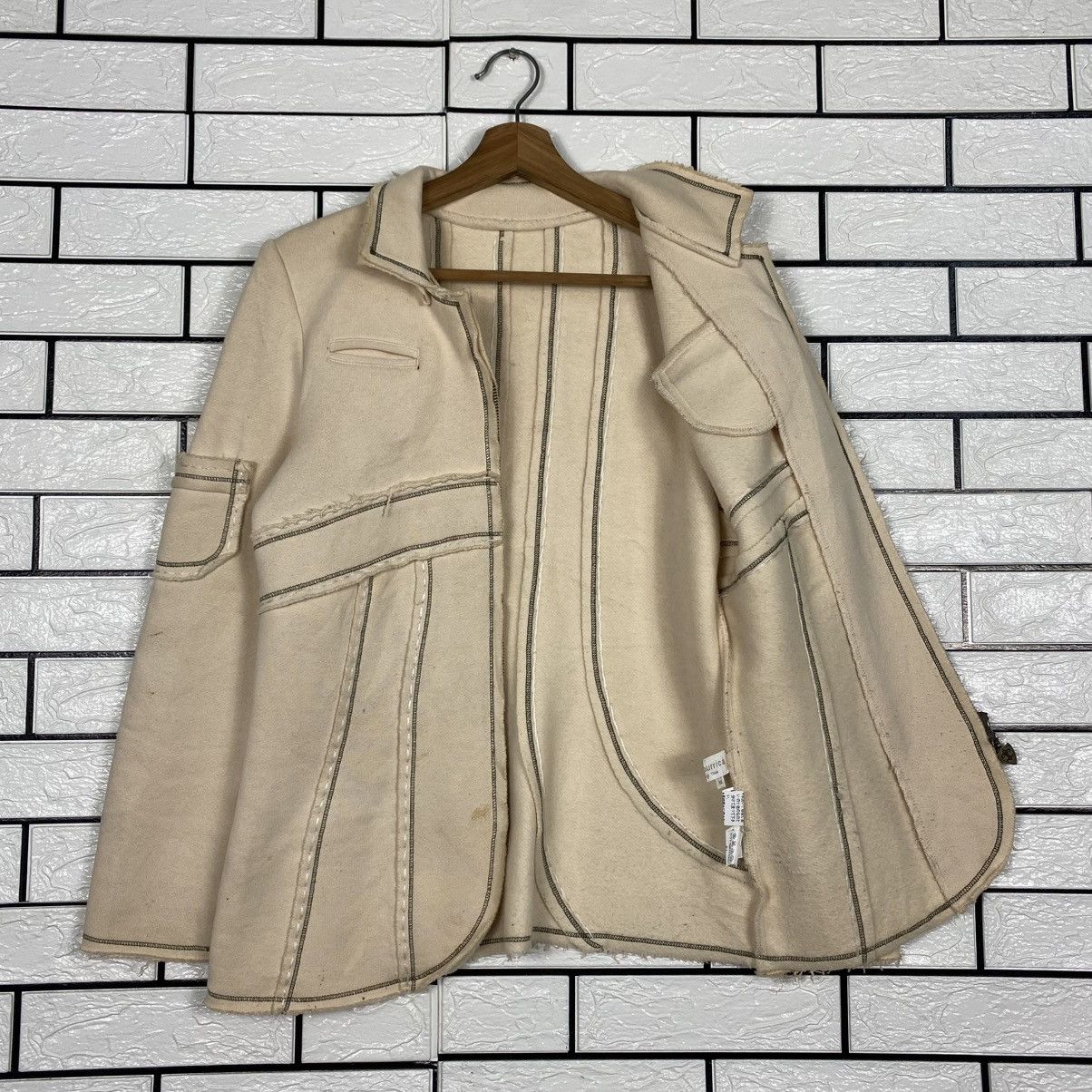 Japanese Brand 📌Vintage Wool Zipper Jacket Via Faburicca Issey Miyake Size US M / EU 48-50 / 2 - 12 Thumbnail