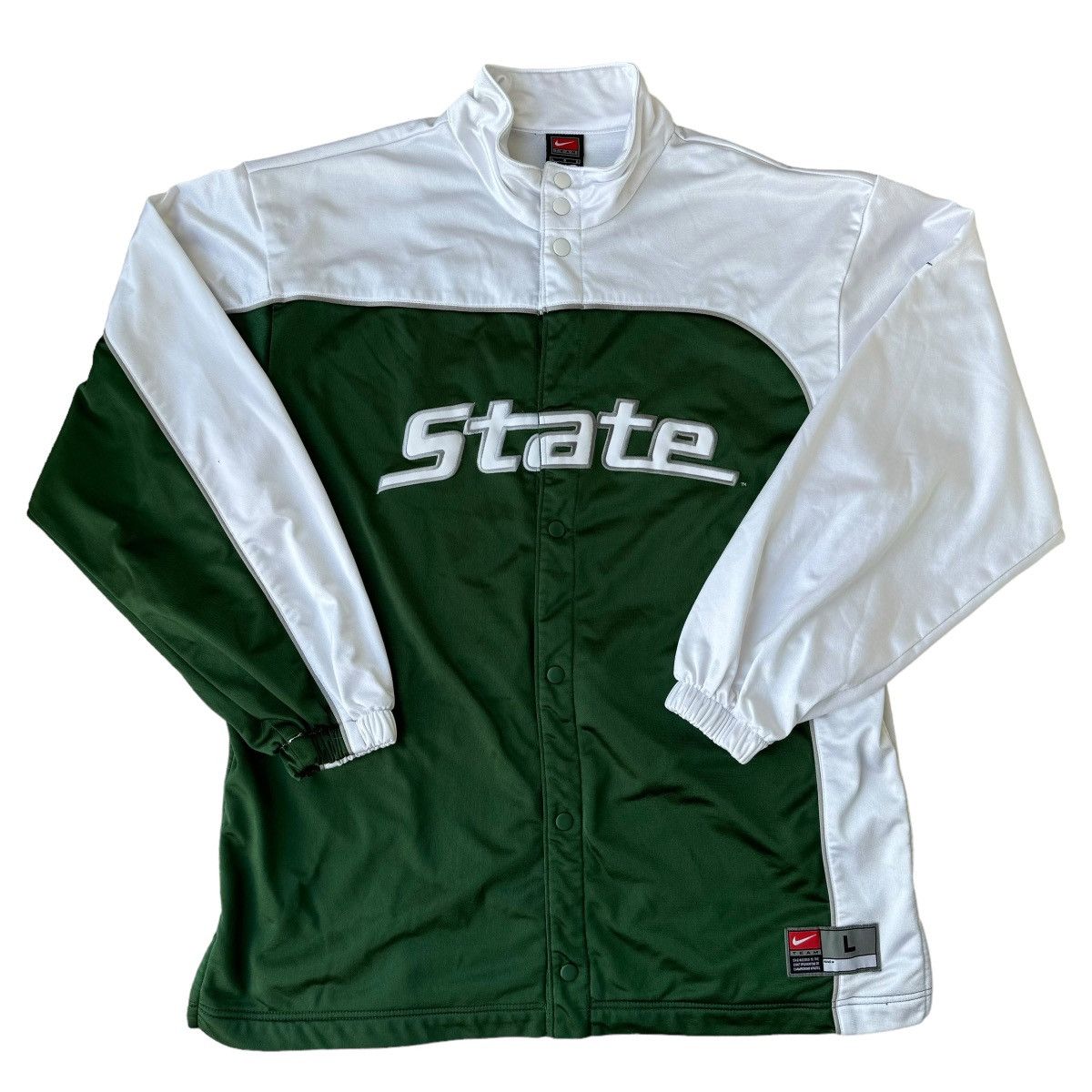 Nike × Vintage NIKE Michigan State University Spartans Vintage Jacket Y2K Size US L / EU 52-54 / 3 - 1 Thumbnail