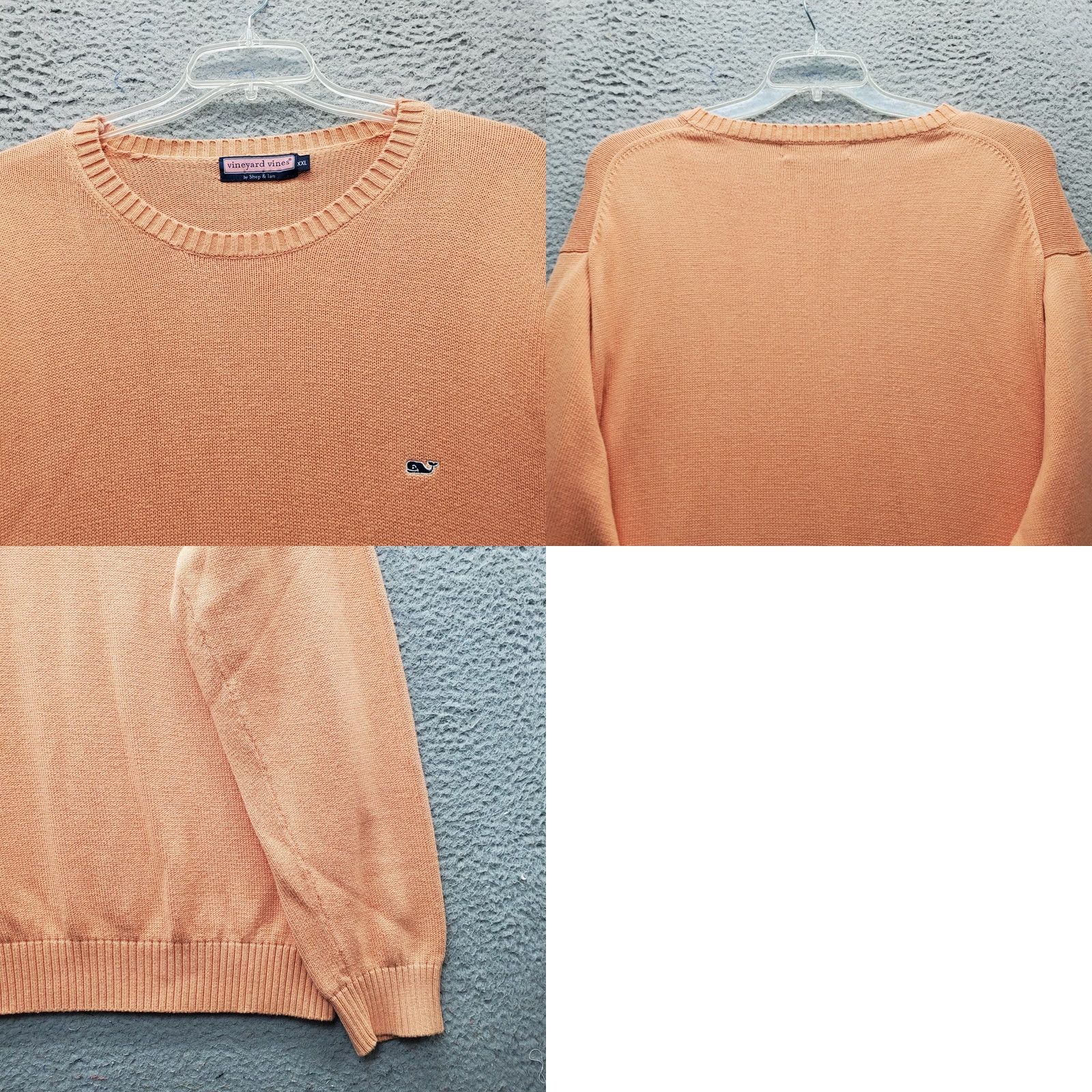 Vineyard Vines Vineyard Vines Sweater Mens XXL Orange Knit Long Sleeve Crew Neck Logo Pullover Size US XXL / EU 58 / 5 - 8 Thumbnail