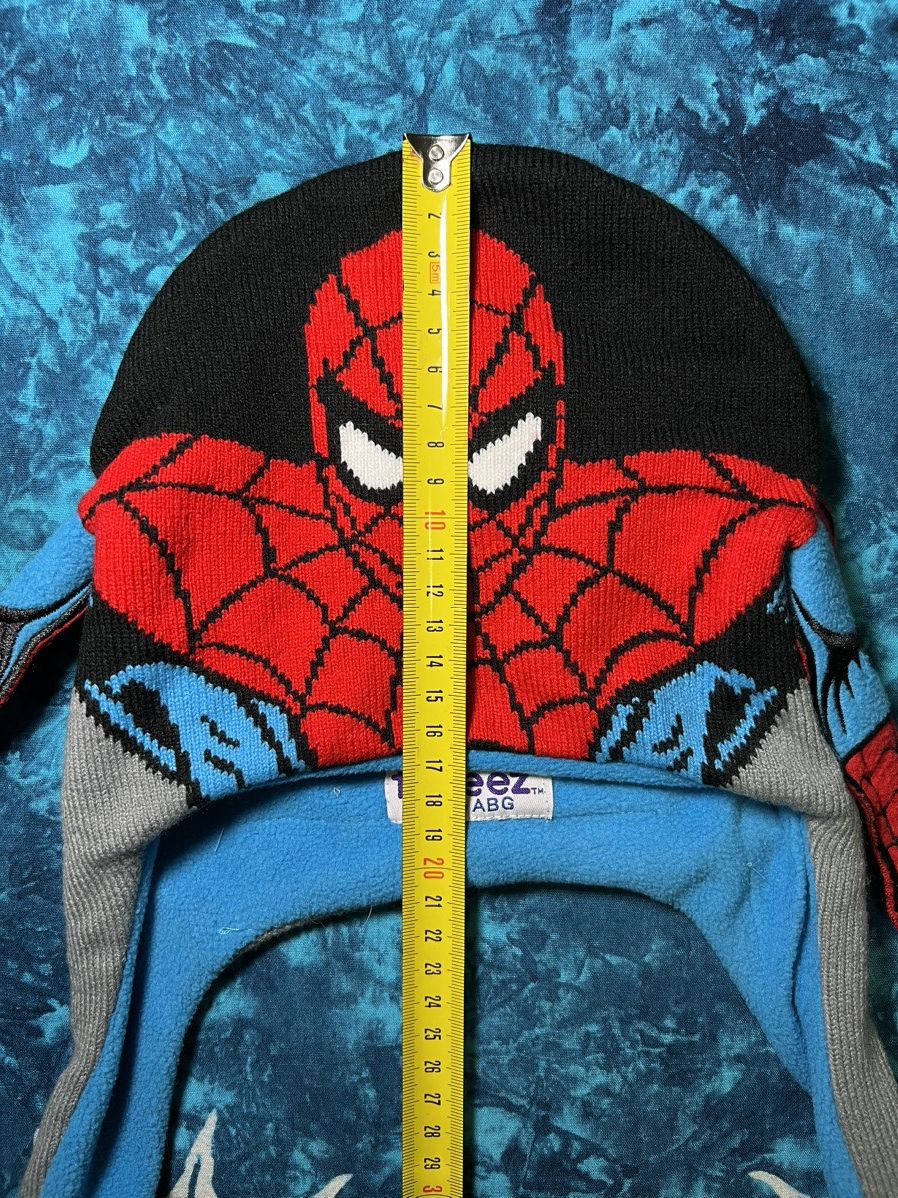 Marvel Comics SPIDER-MAN BIG LOGO MARVEL BEANIE HATS Y2K DRILL 90s Size ONE SIZE - 16 Thumbnail