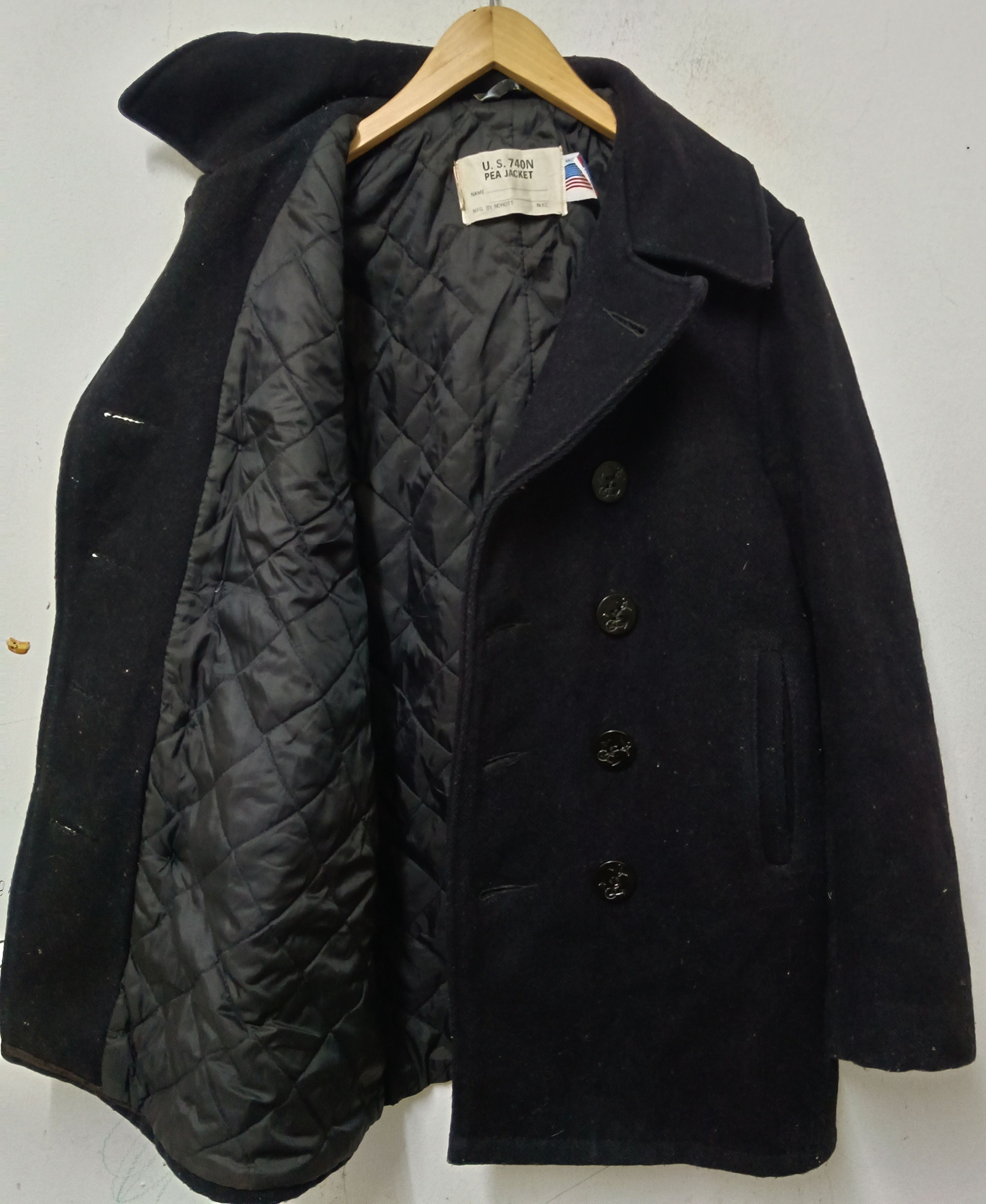Schott Vintage Schott U.S.740N Pea Jacket Size US M / EU 48-50 / 2 - 2 Thumbnail