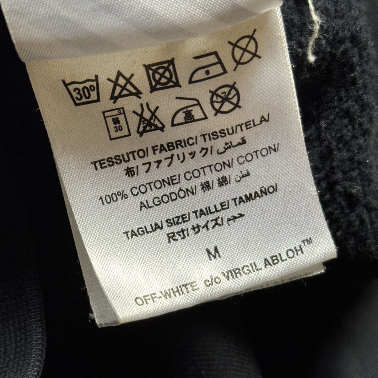 Off-White Off-White Mirror Skeleton Black Crewneck Size US M / EU 48-50 / 2 - 5 Thumbnail