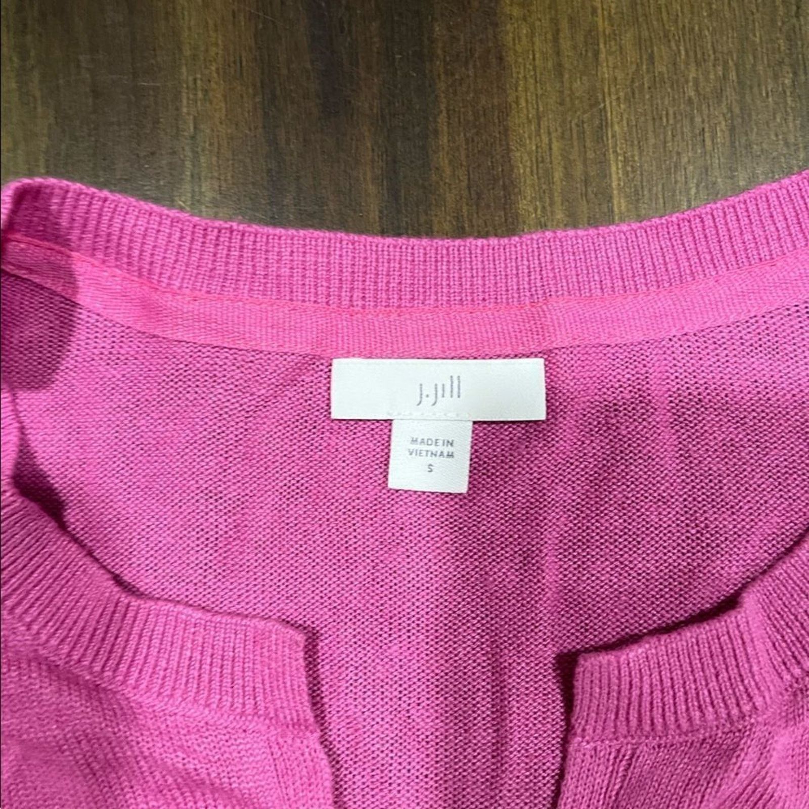 Vintage J Jill Hot Pink Short Sleeve Sweater Size S Size S / US 4 / IT 40 - 4 Thumbnail