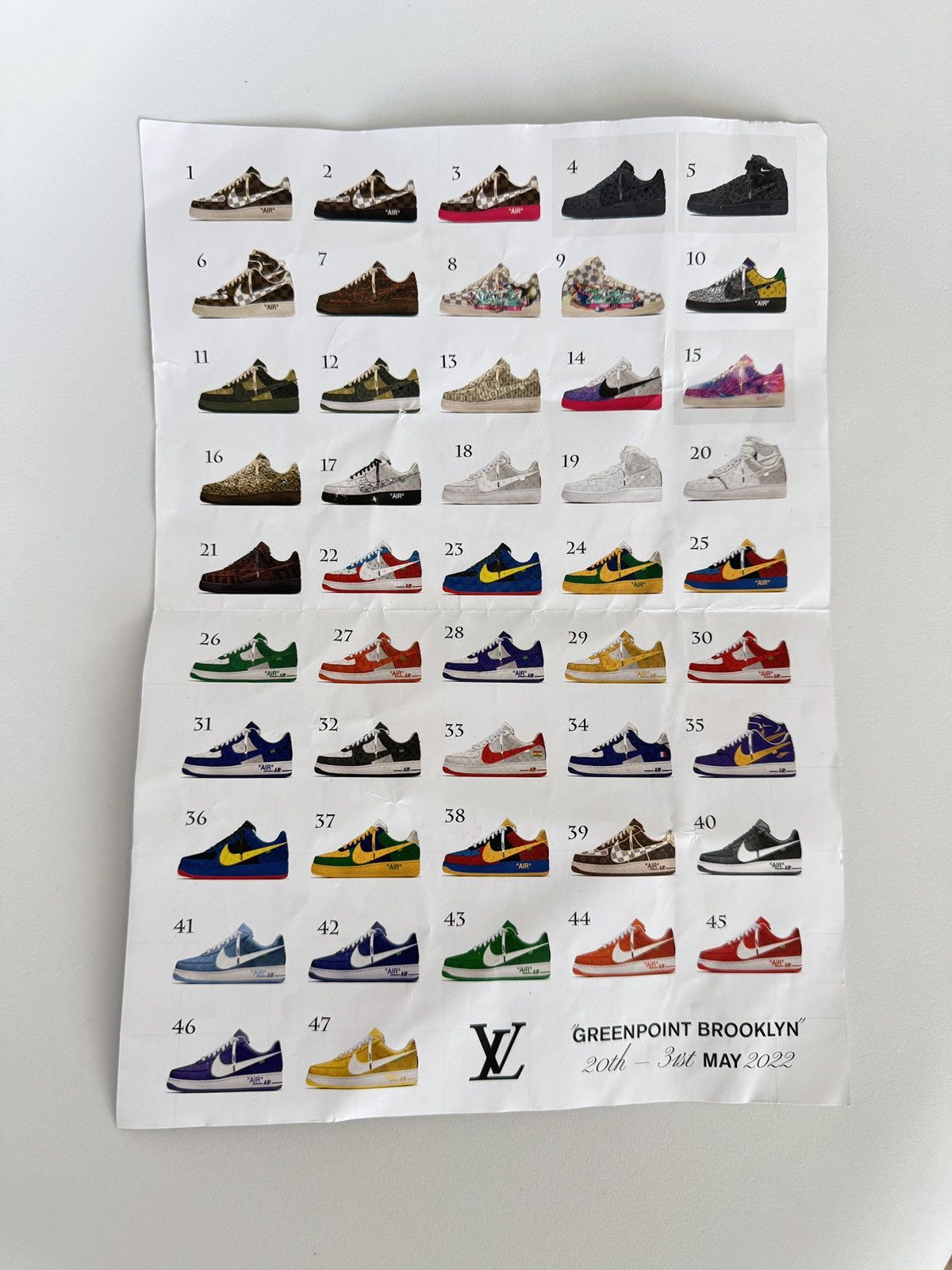 Louis Vuitton Louis Vuitton x Nike x Virgil Abloh AF1 Pamphlet Size ONE SIZE - 1 Thumbnail