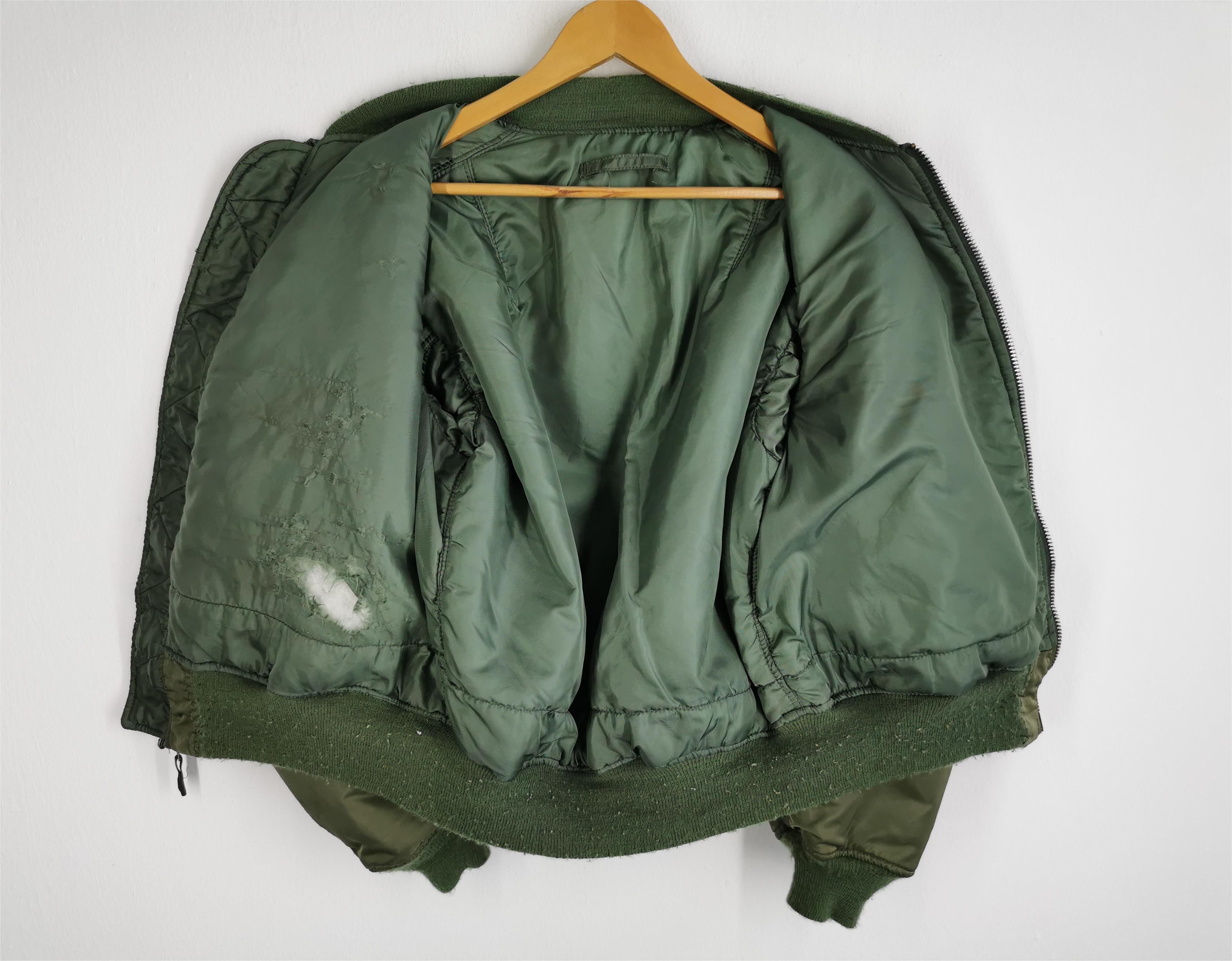 Vintage Distressed Vintage 80s Ideal MA-1 Army Bomber Nylon Jacket Size US L / EU 52-54 / 3 - 3 Thumbnail