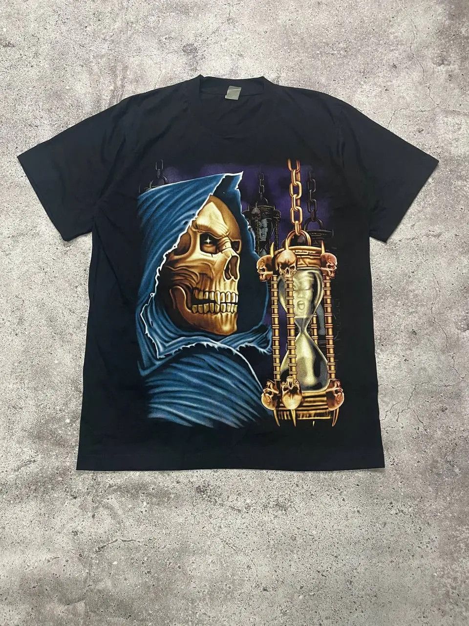 Vintage Vintage HERO BUFF Gothic Fantasy Grim Reaper Graphic Shirt Size US L / EU 52-54 / 3 - 1 Thumbnail