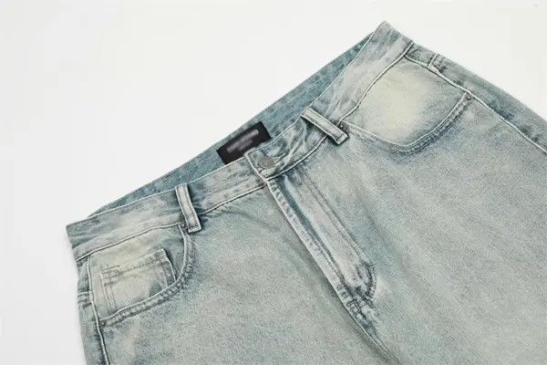 Japanese Brand Riho American retro washed distressed loose casual jeans Size US 34 / EU 50 - 4 Thumbnail