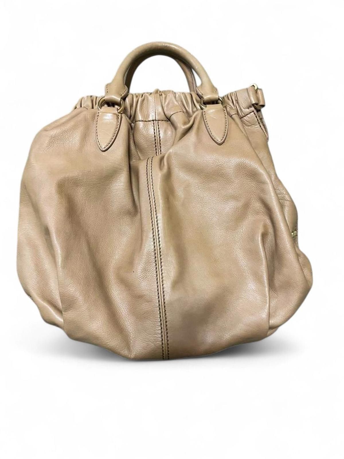 Miu Miu Miu Miu - Beige Leather Handbag Size ONE SIZE - 3 Thumbnail