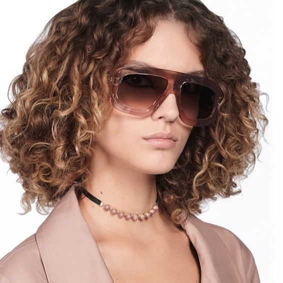 Dior Dior DIORSIGNATURE M1U 27A0 Sunglasses Havana Aviator Frame Size ONE SIZE - 5 Thumbnail