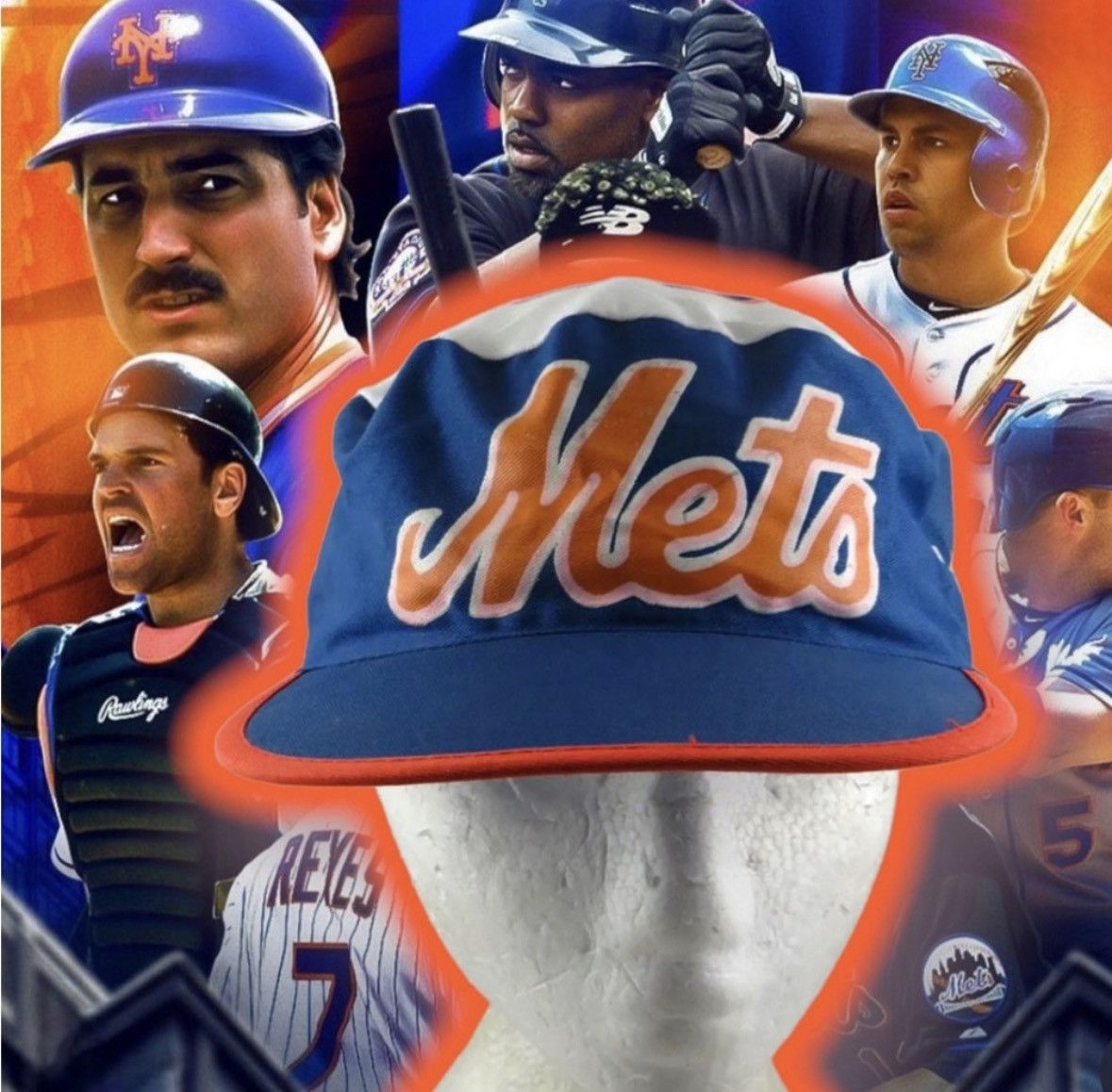 Starter 💎ViNTaGe 💎NeW YoRK MeTs ⚾️ BiG LoGo STaRTeR ⭐️ PuLLoVeR 🧢🧥 Size US L / EU 52-54 / 3 - 2 Thumbnail