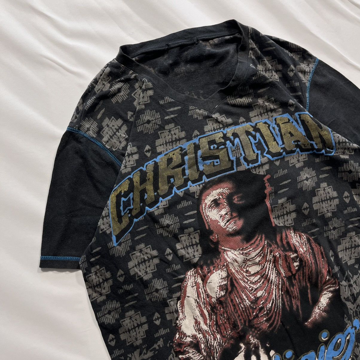Ed Hardy Vintage y2k ED HARDY audigier big logo gangsta og tee tshirt Size US XL / EU 56 / 4 - 2 Thumbnail