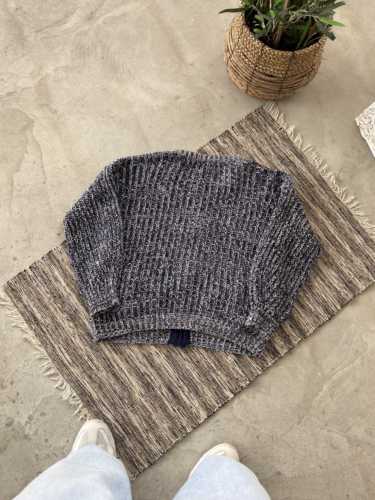 Denim & Supply Ralph Lauren Vintage Polo Ralph Lauren Denim Supply Blue Knit Cardigan Size L / US 10 / IT 46 - 9 Thumbnail