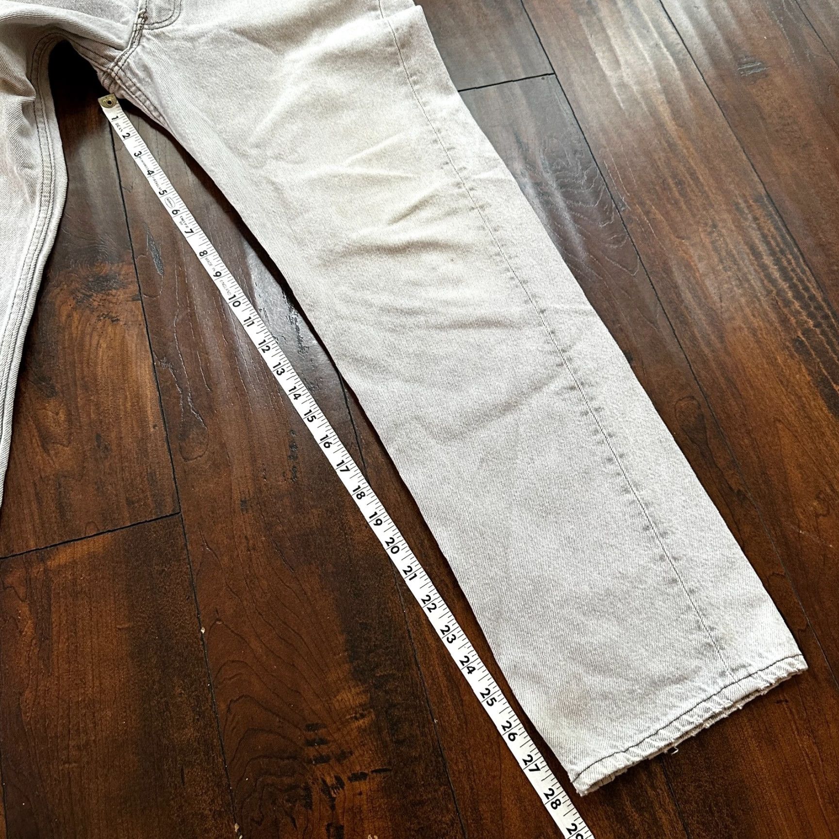 Levi's VTG Levi's 501 Jeans Button Fly 90s 80s Denim Grey 34x30 Men Classic Straight Vintage 501 XX Size US 34 / EU 50 - 4 Thumbnail