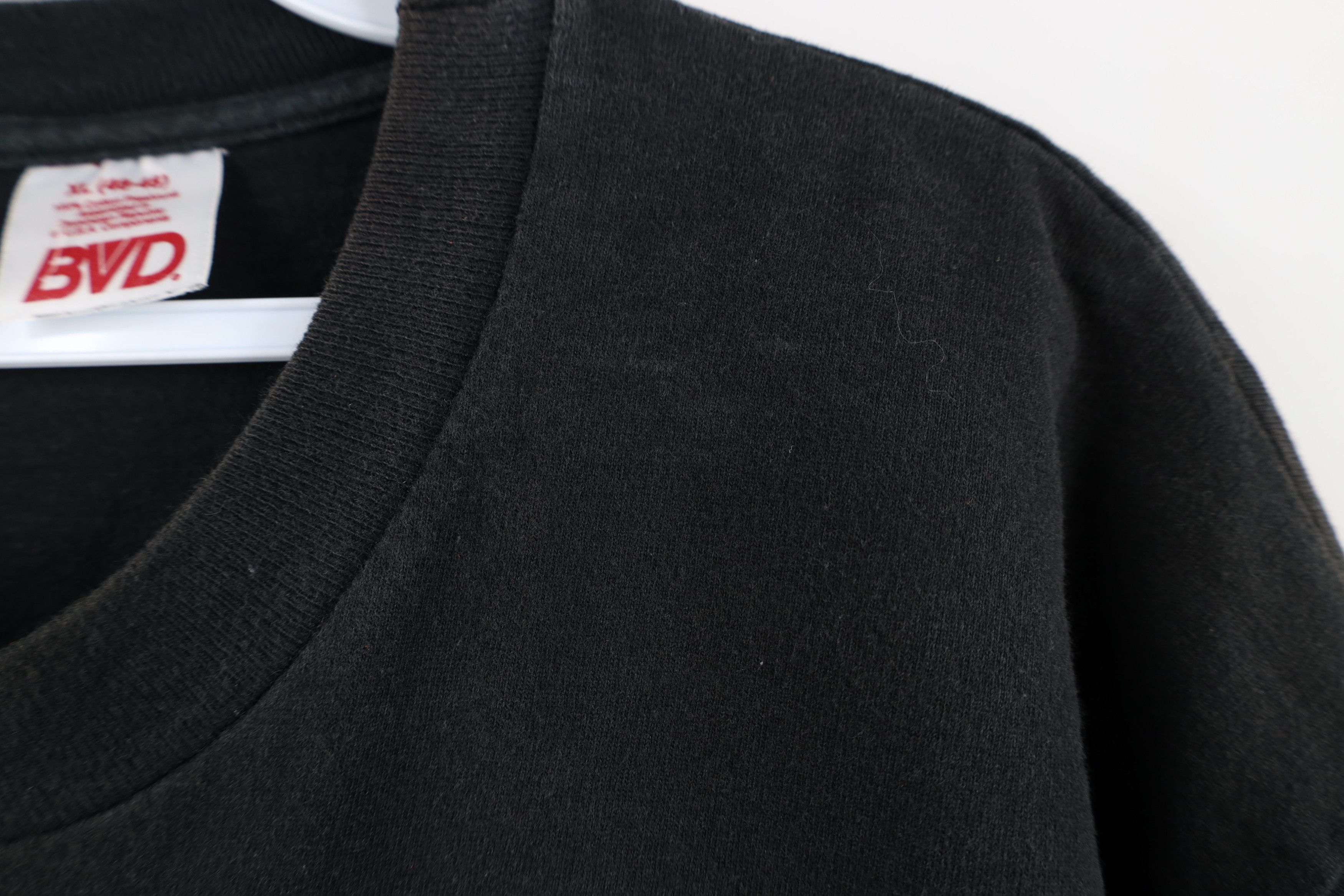 Vintage Vintage 90s Streetwear Heavyweight Cotton T-Shirt Black Size US XL / EU 56 / 4 - 6 Thumbnail