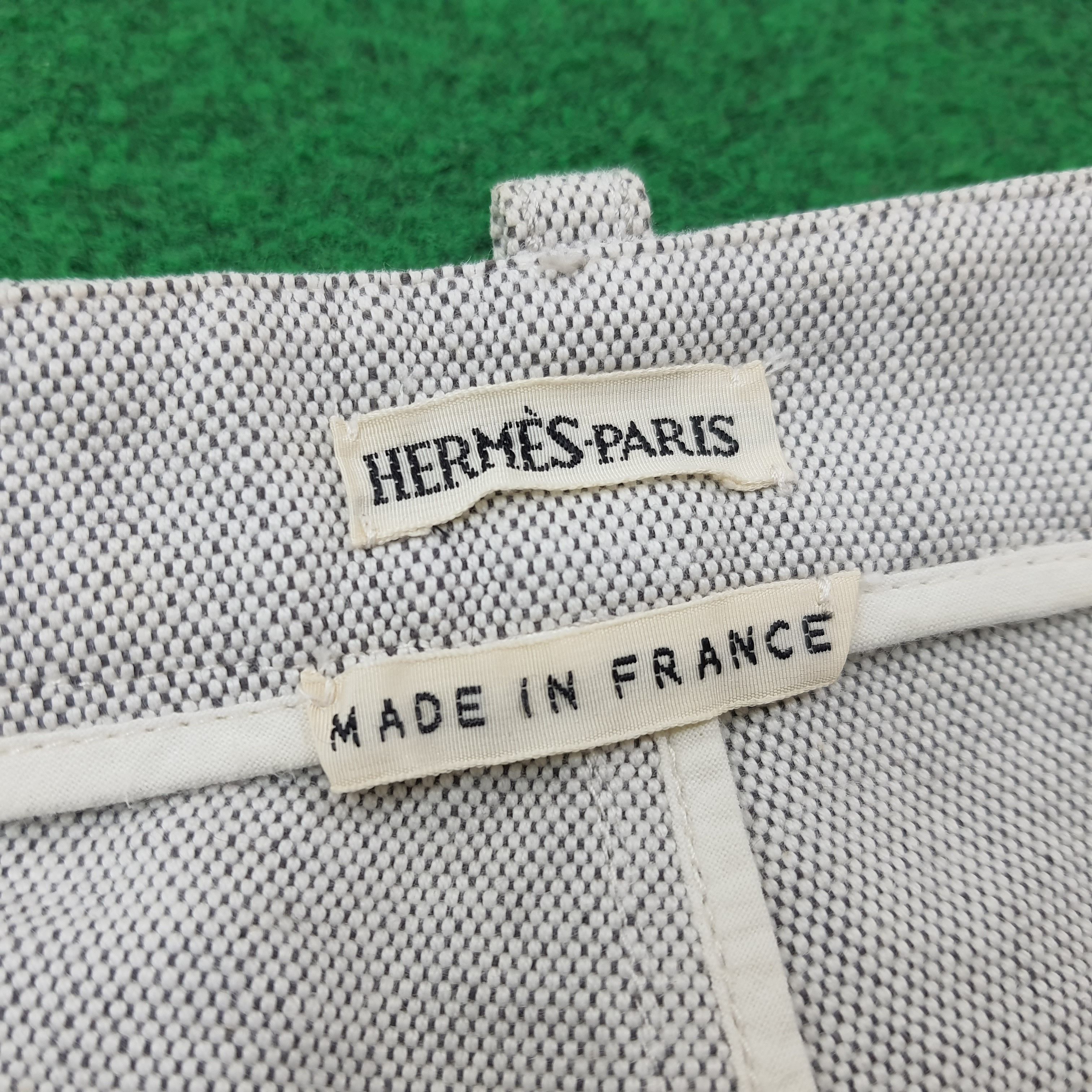 Designer × Hermes × Vintage Vintage Hermes Paris Designer Denim Pants Size US 26 / EU 42 - 6 Thumbnail