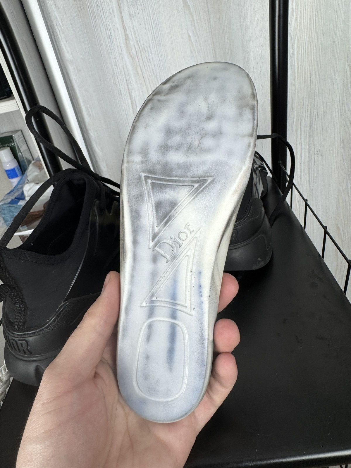 Christian Dior Monsieur Dior Black Fabric Leather D-Connect Lace Up Sneakers Size US 7.5 / IT 37.5 - 20 Thumbnail