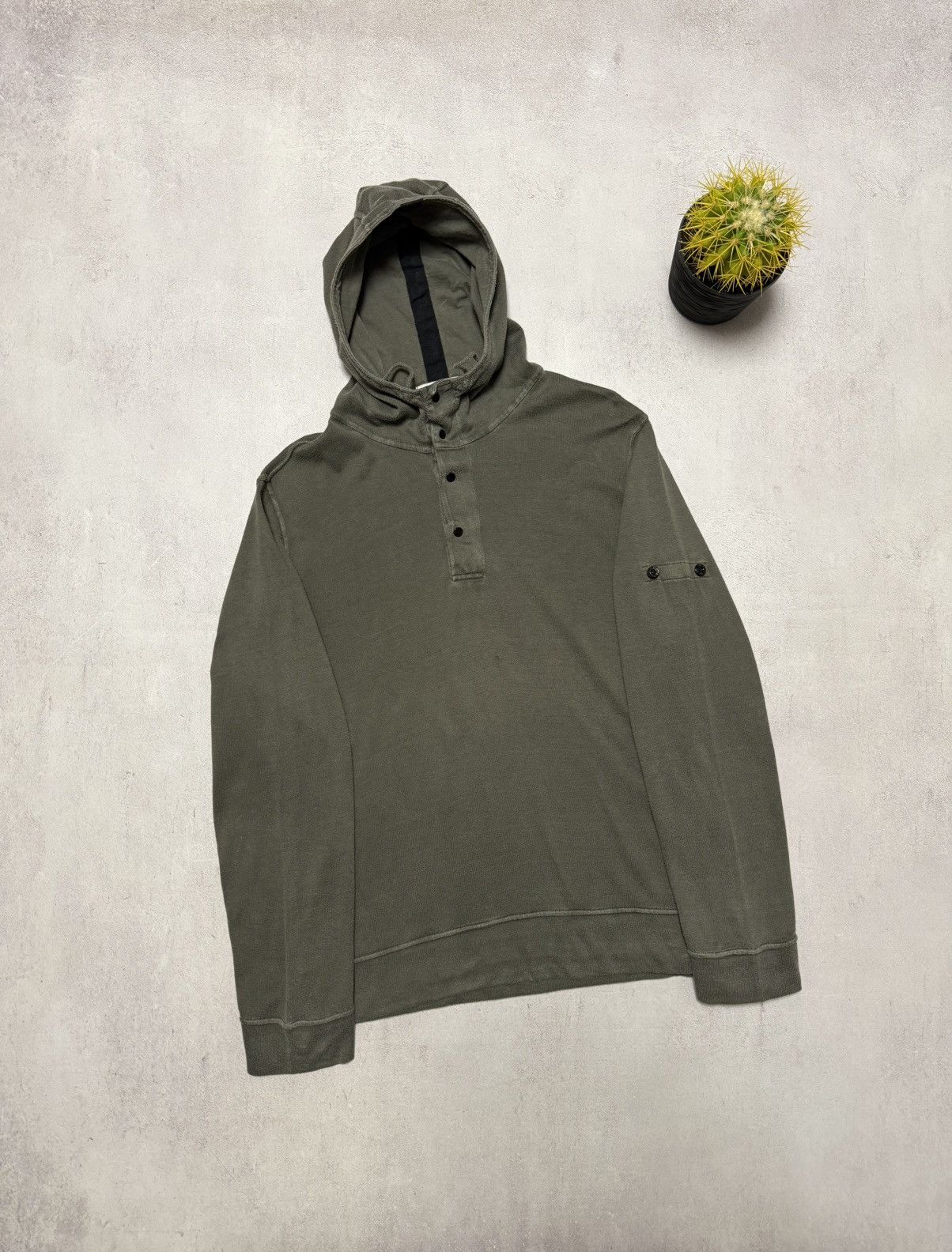 Stone Island Vintage Stone Island Hoodie Pullover Mens L Size Very Rare Size US L / EU 52-54 / 3 - 1 Thumbnail
