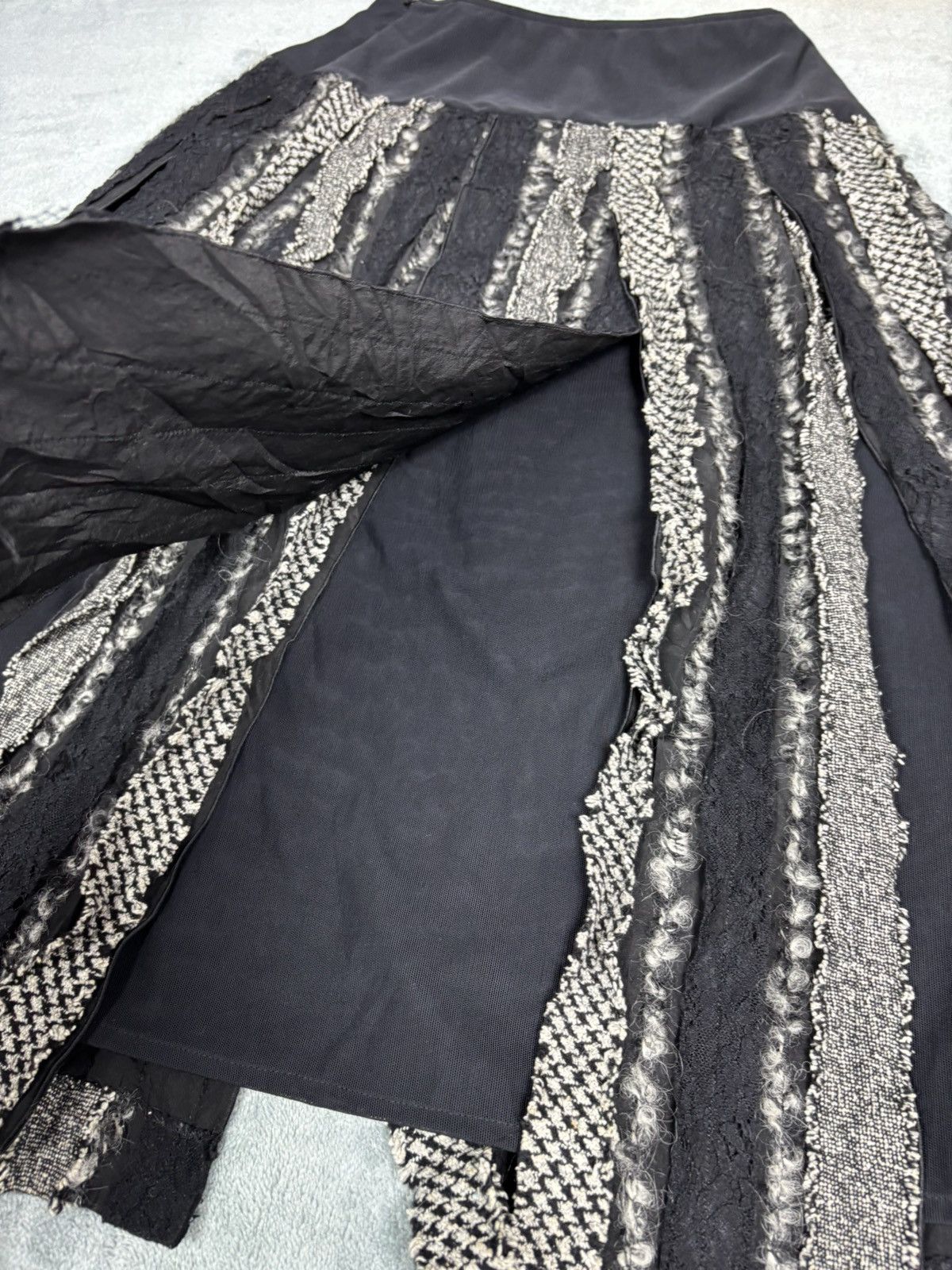Hiroko Koshino Homme Junko Koshino Skirt Pacthwork. S0295 Size 26" / US 2 / IT 38 - 3 Thumbnail