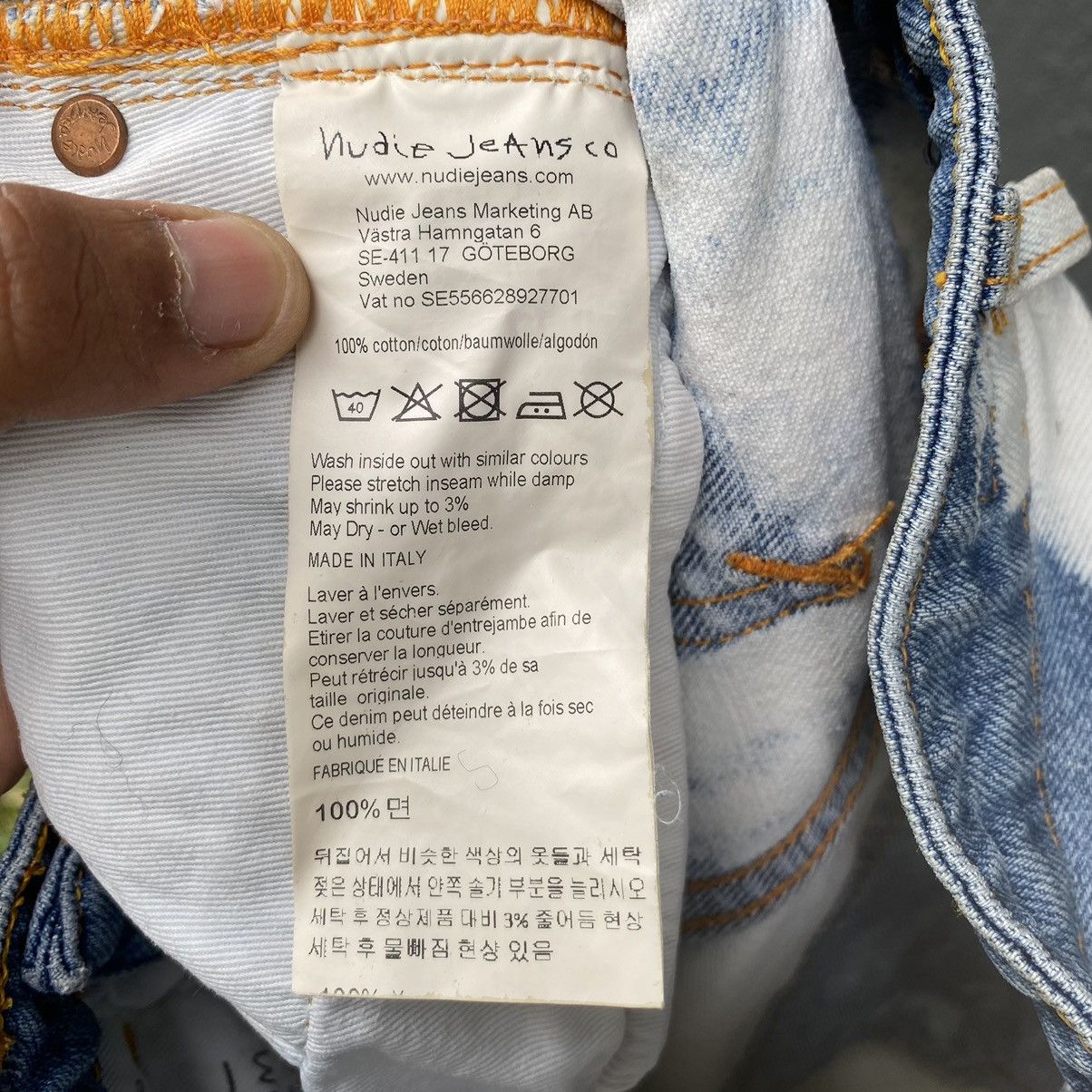 Nudie Jeans Thrashed Vintage Nudie Jeans Acid Wash ERD GRUNGE JEANS Size US 27 - 9 Thumbnail