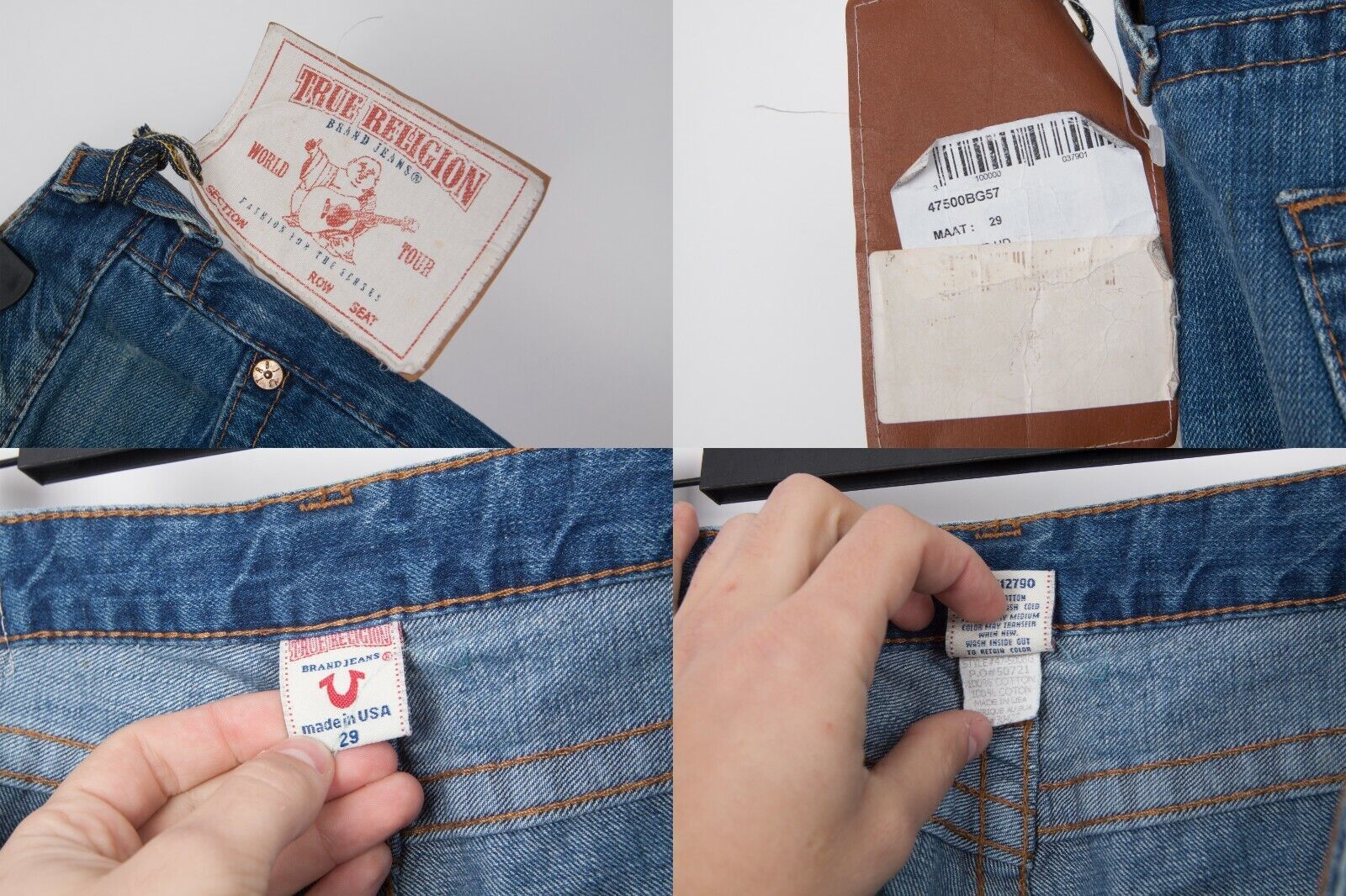 True Religion True Religion Women's Flared Jeans, Blue Wash, Size 29 Size 29" - 11 Thumbnail