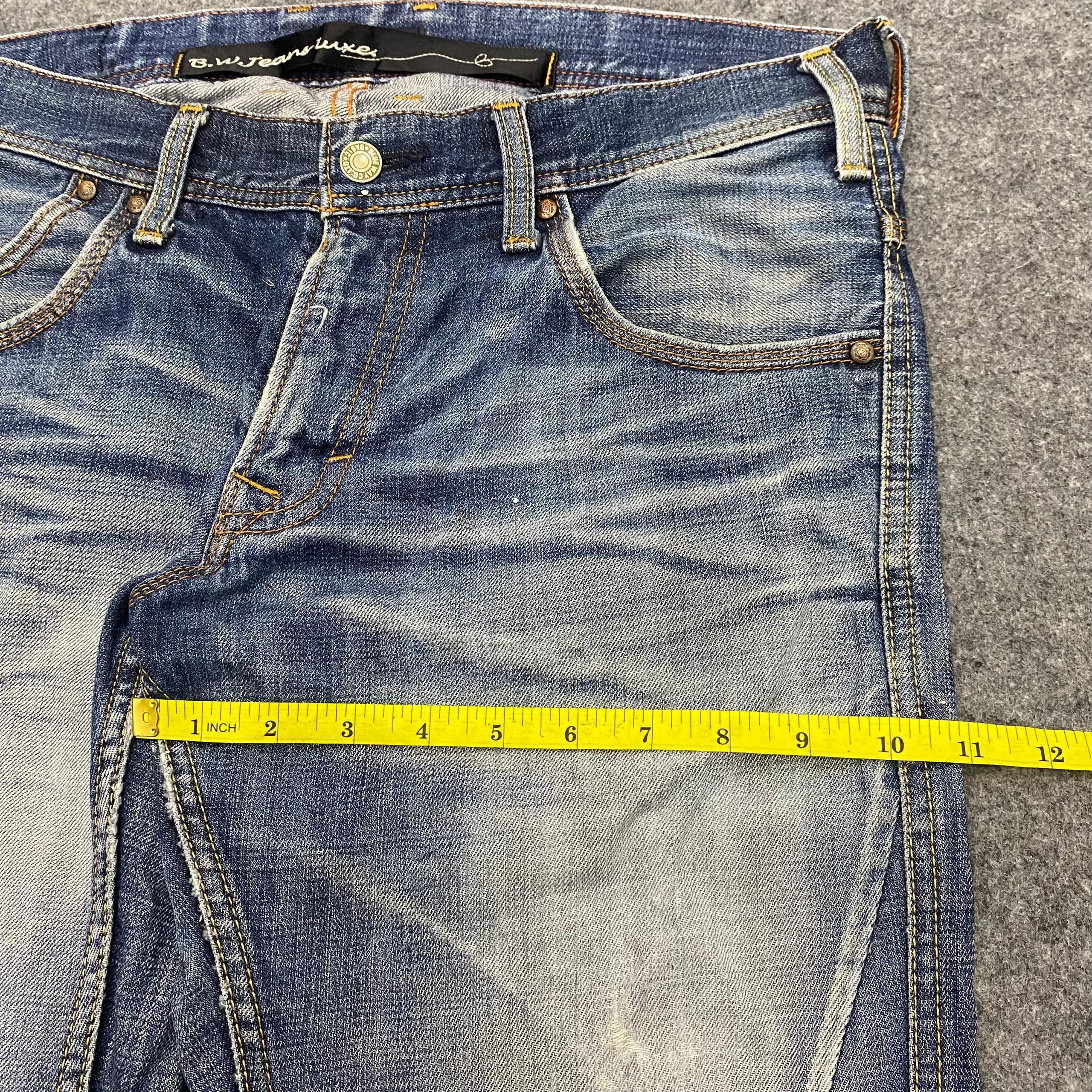 If Six Was Nine 💥Best Offer💥Vintage Blue Way Distressed Denim Size US 35 - 7 Thumbnail
