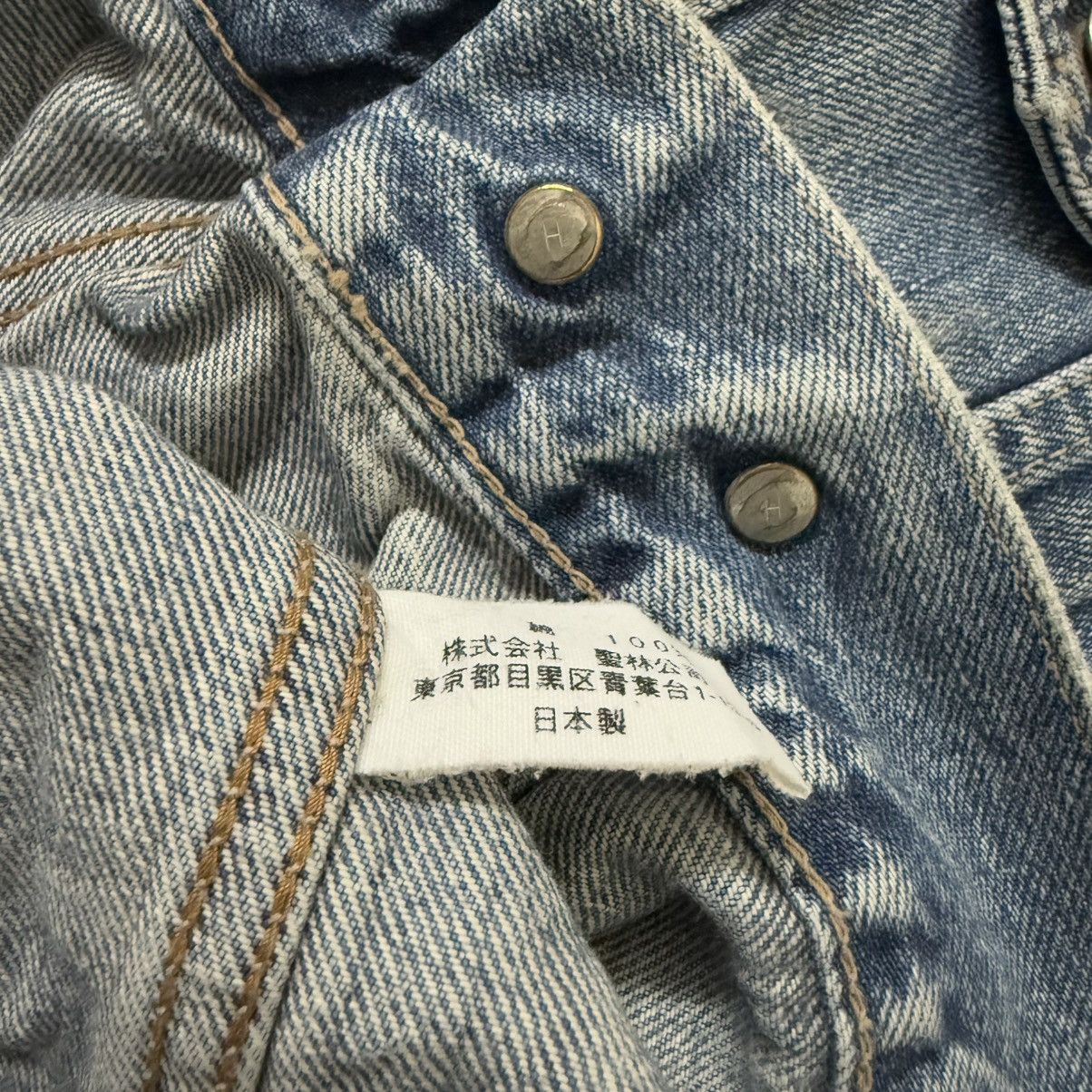 HOLLYWOOD RANCH MARKET Vintage 90s Hollywood Ranch Market Denim Jacket Distressed Size US M / EU 48-50 / 2 - 14 Thumbnail