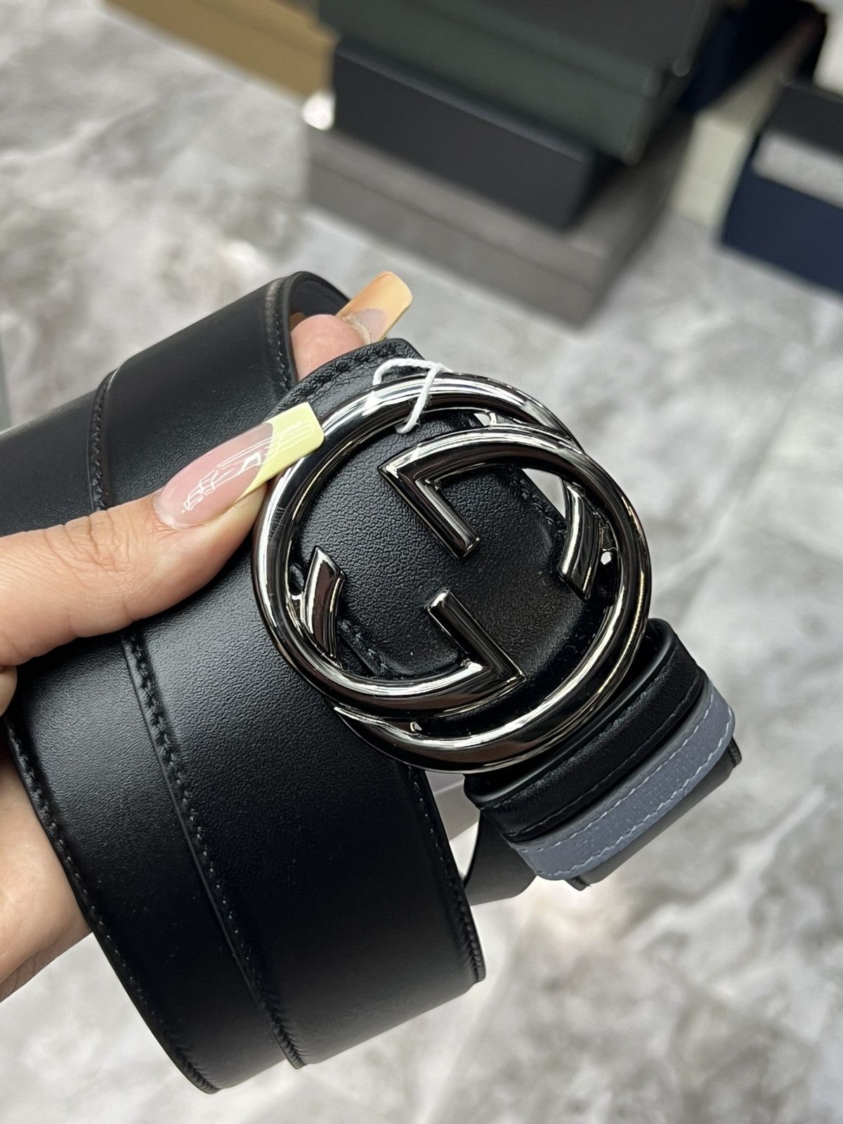Gucci Gucci Reversible Leather Belt Size 40 - 1 Thumbnail