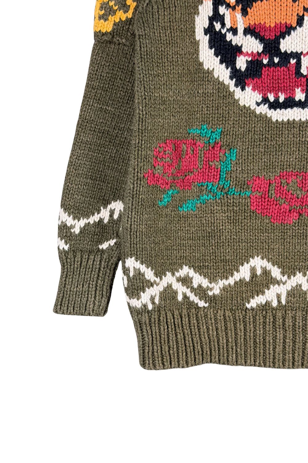 Polo Ralph Lauren Ralph Lauren Polo Tiger Rose Cowichan Knit Cardigan 90s Size M / US 6-8 / IT 42-44 - 15 Thumbnail