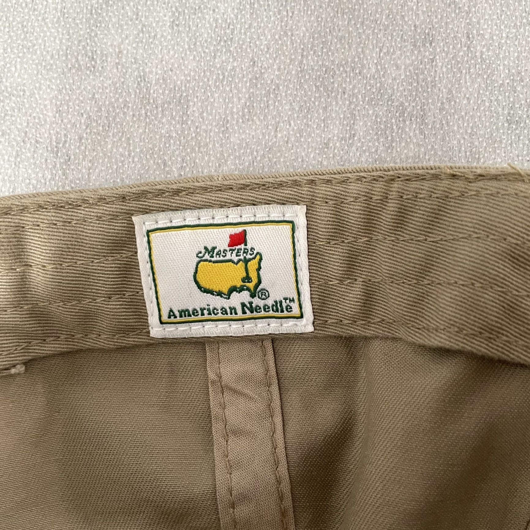 American Needle VINTAGE Masters Hat Cap Golf 2007 Augusta National Adjustable American Needle Mens Khaki Sports Baseball Cap Size ONE SIZE - 5 Thumbnail