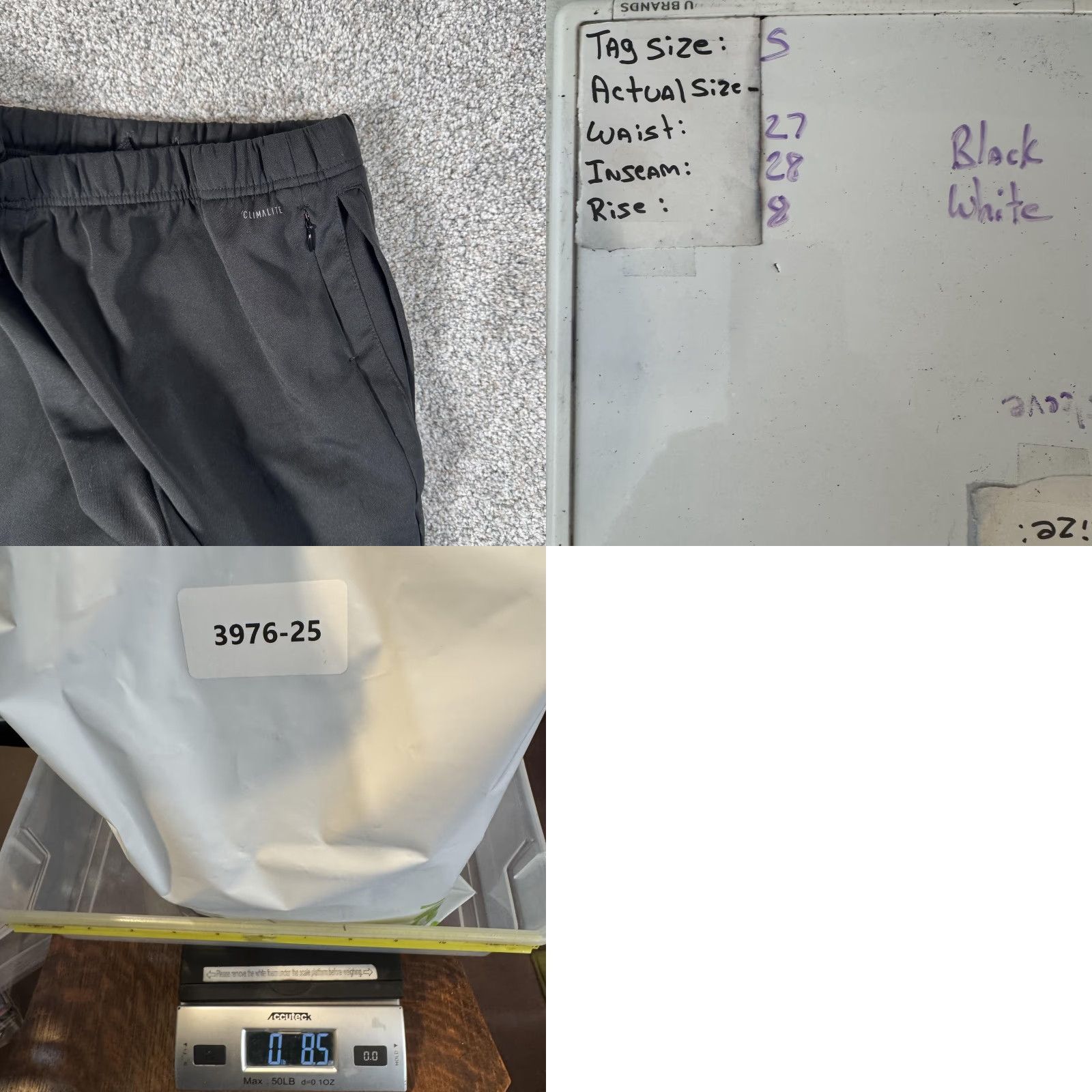 Adidas Adidas Energy Running Pants Black Small Climalite 3-Stripes Zip Pocket Gym Athleisure Womens Size 28" / US 6 / IT 42 - 11 Thumbnail