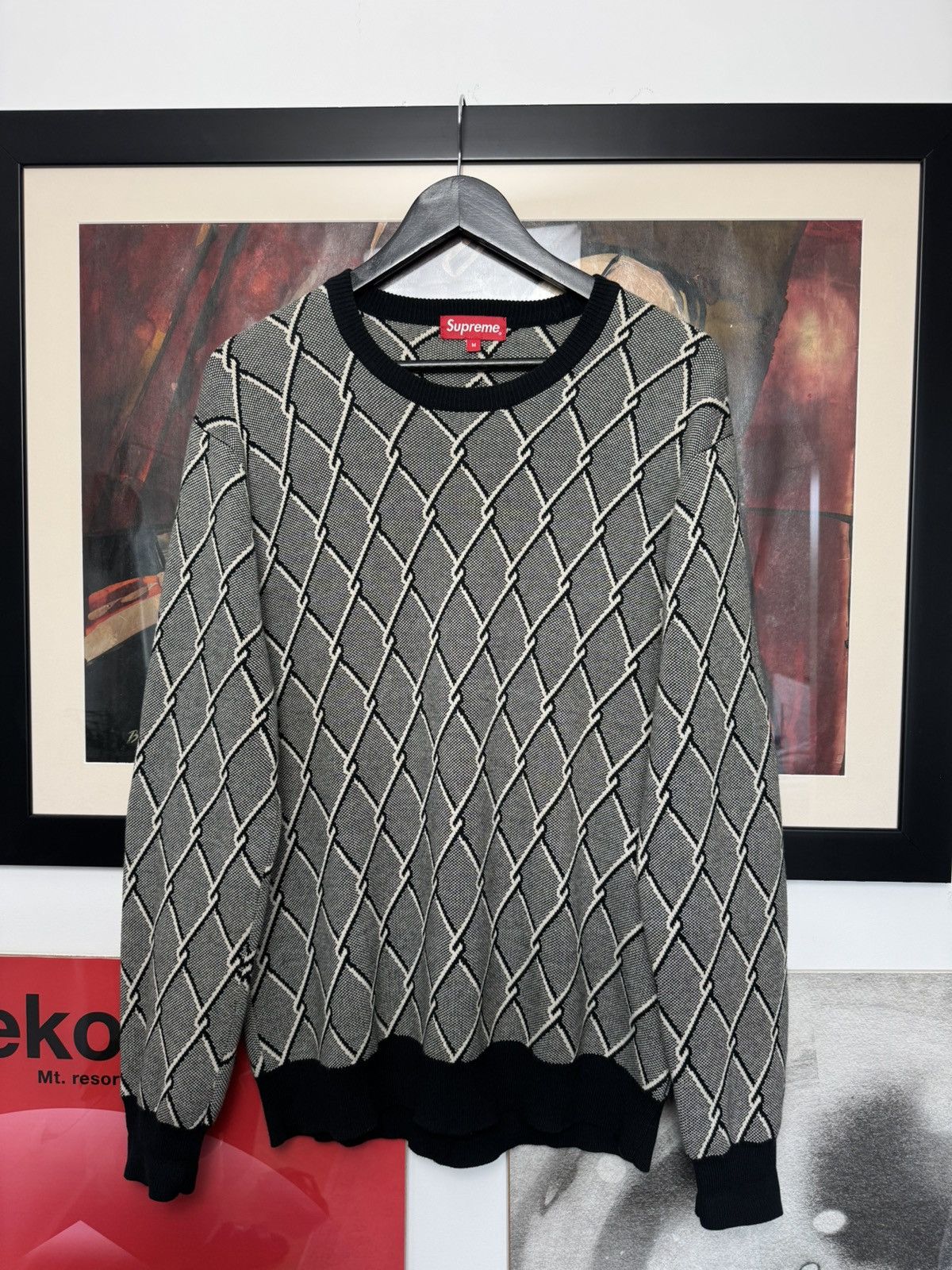 ネ*ギ様 supreme chain link sweater Supreme Chain Link Sweater | Grailed