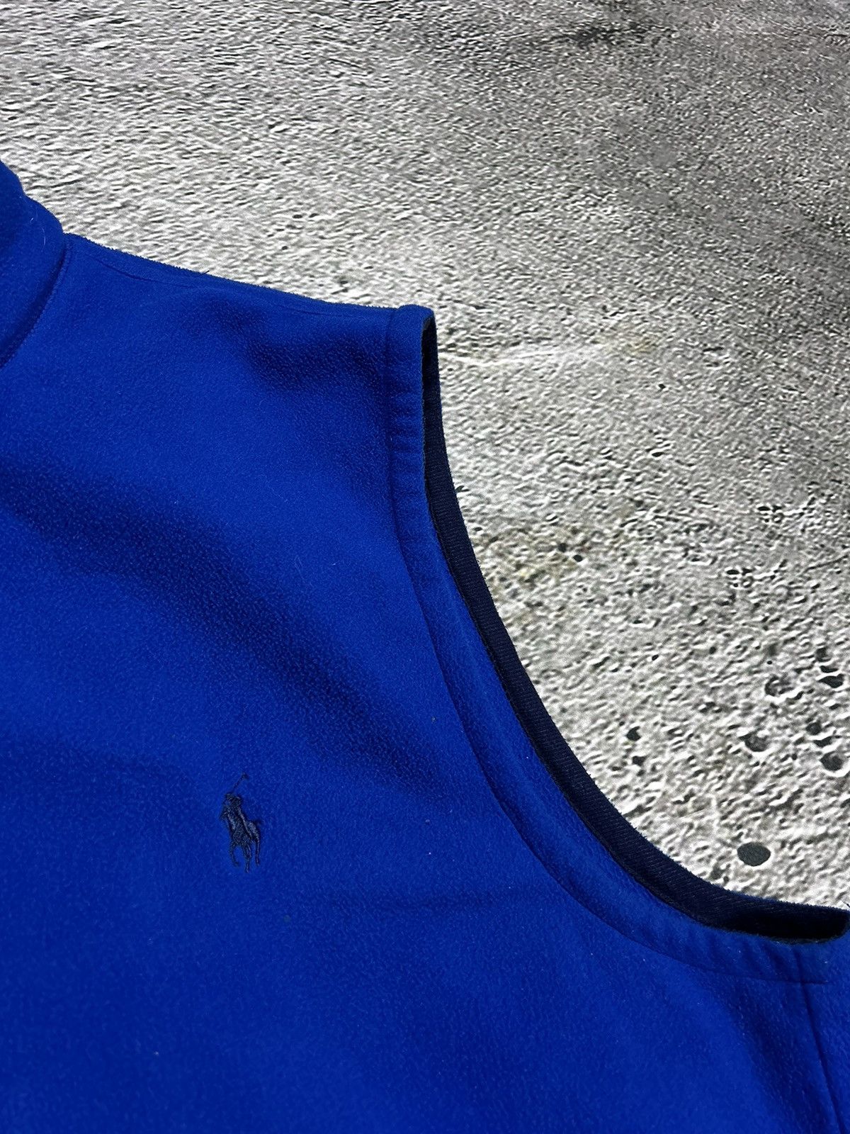 Polo Ralph Lauren × Ralph Lauren Sport × Vintage Polo Sport vest fleece vintage blue Ralph Lauren Size US XL / EU 56 / 4 - 2 Thumbnail