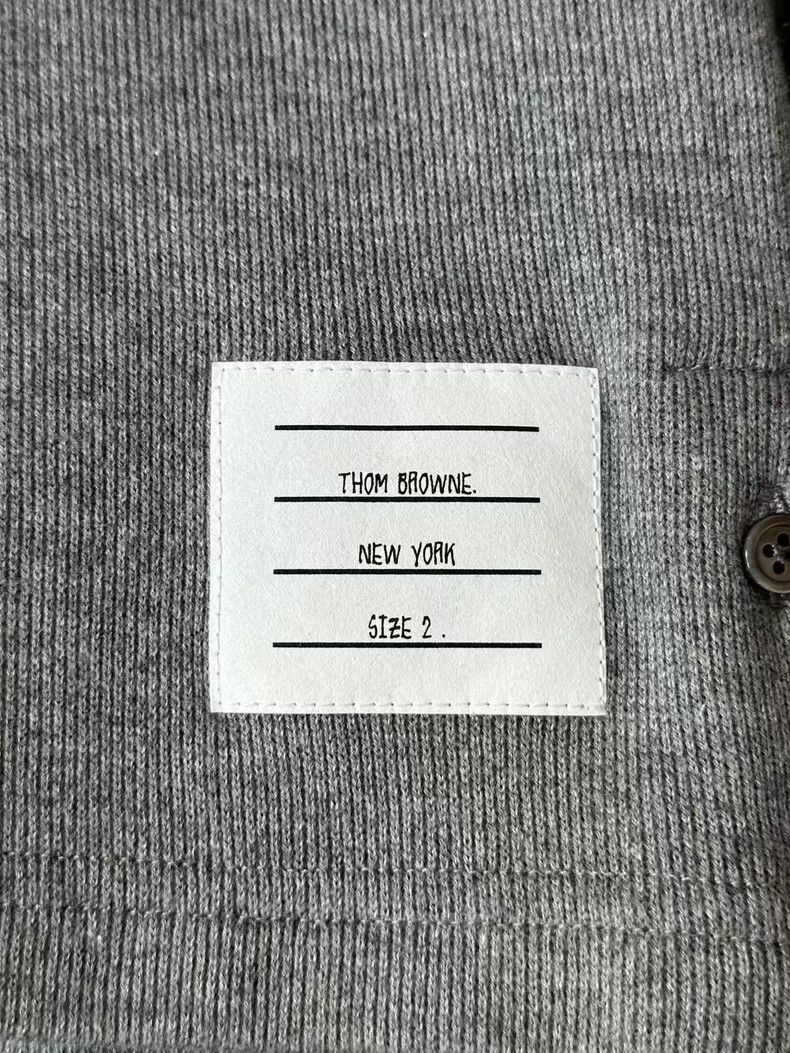 Thom Browne thom browneGray knitted jacket 2503-Nextarrow Size US M / EU 48-50 / 2 - 4 Thumbnail
